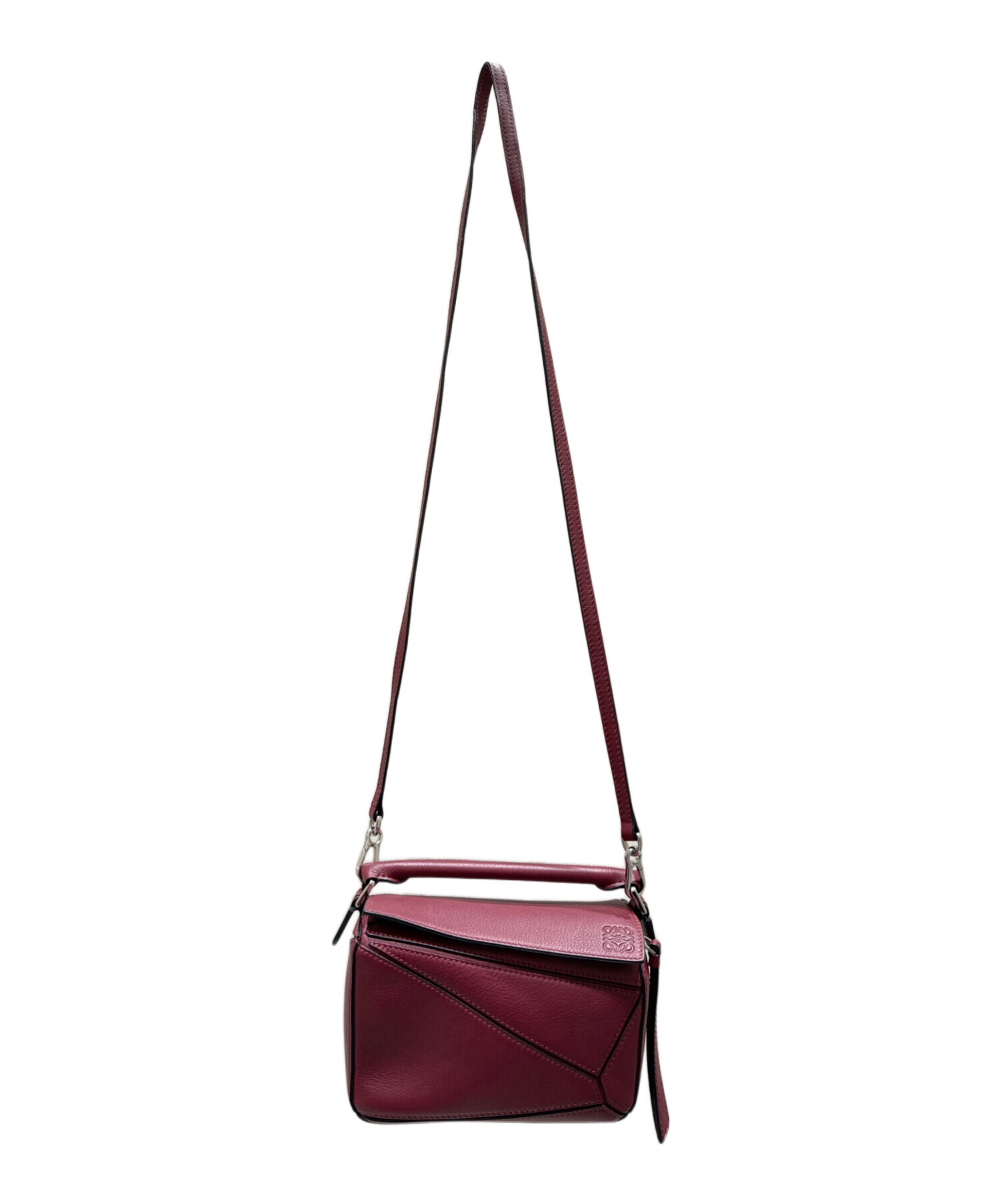 中古・古着通販】LOEWE (ロエベ) パズルバッグ ミニ ボルドー サイズ