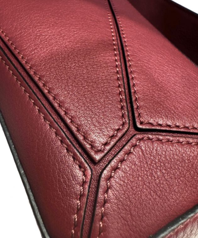 中古・古着通販】LOEWE (ロエベ) パズルバッグ ミニ ボルドー サイズ
