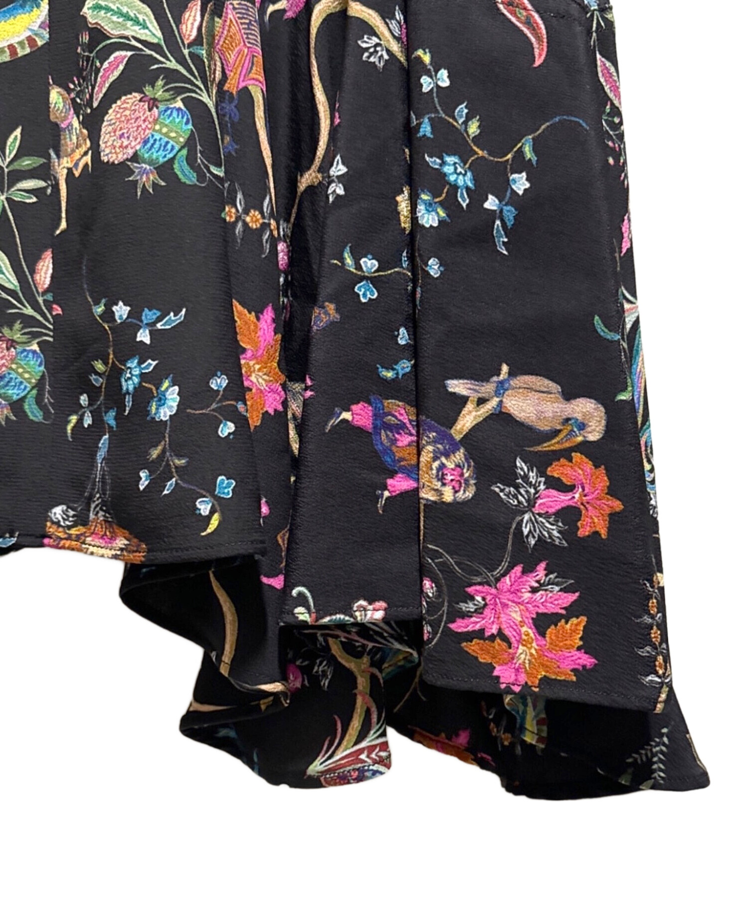 中古・古着通販】ETRO (エトロ) 花柄ワンピース ブラック サイズ:48