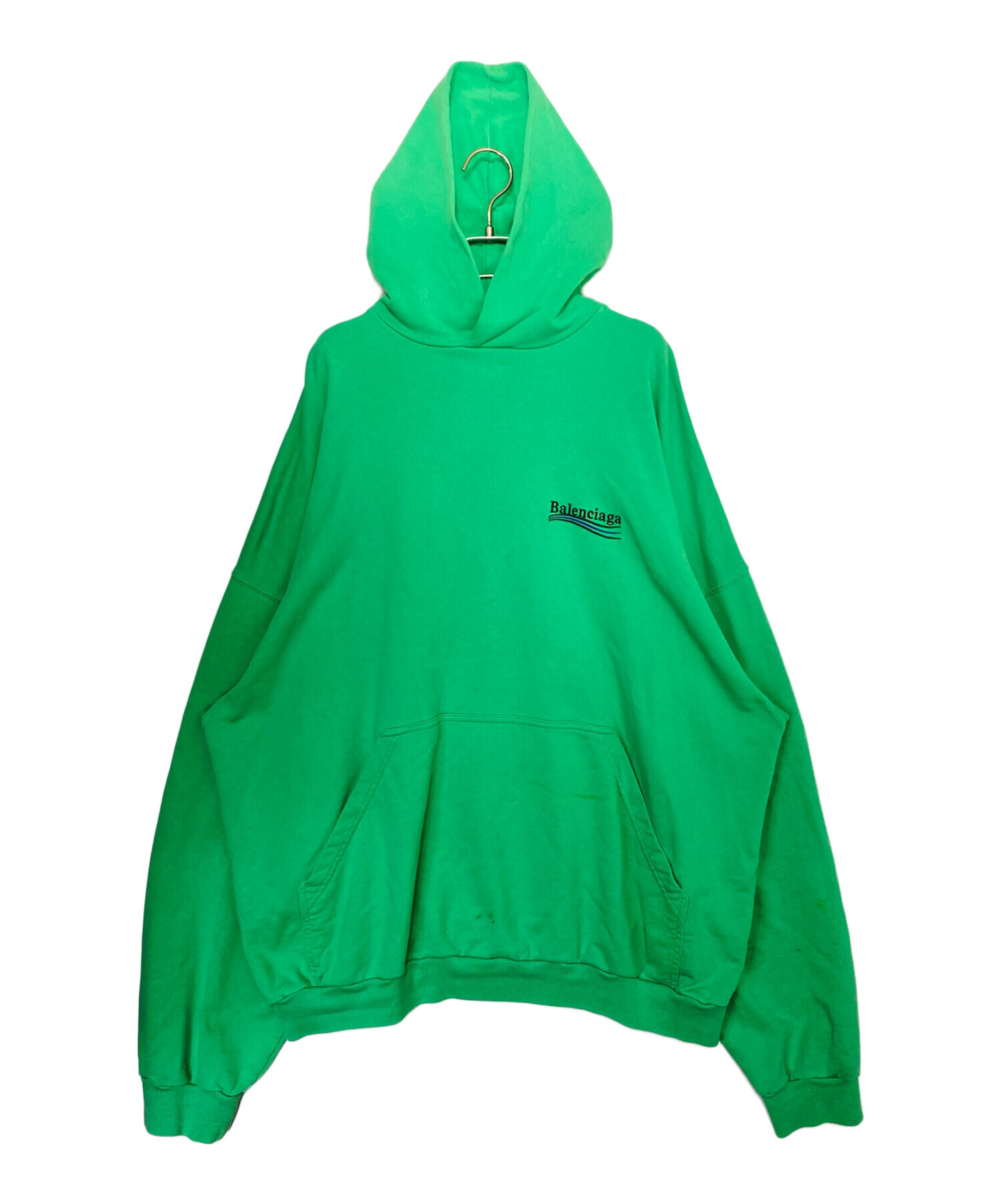 中古・古着通販】BALENCIAGA (バレンシアガ) パーカー グリーン サイズ