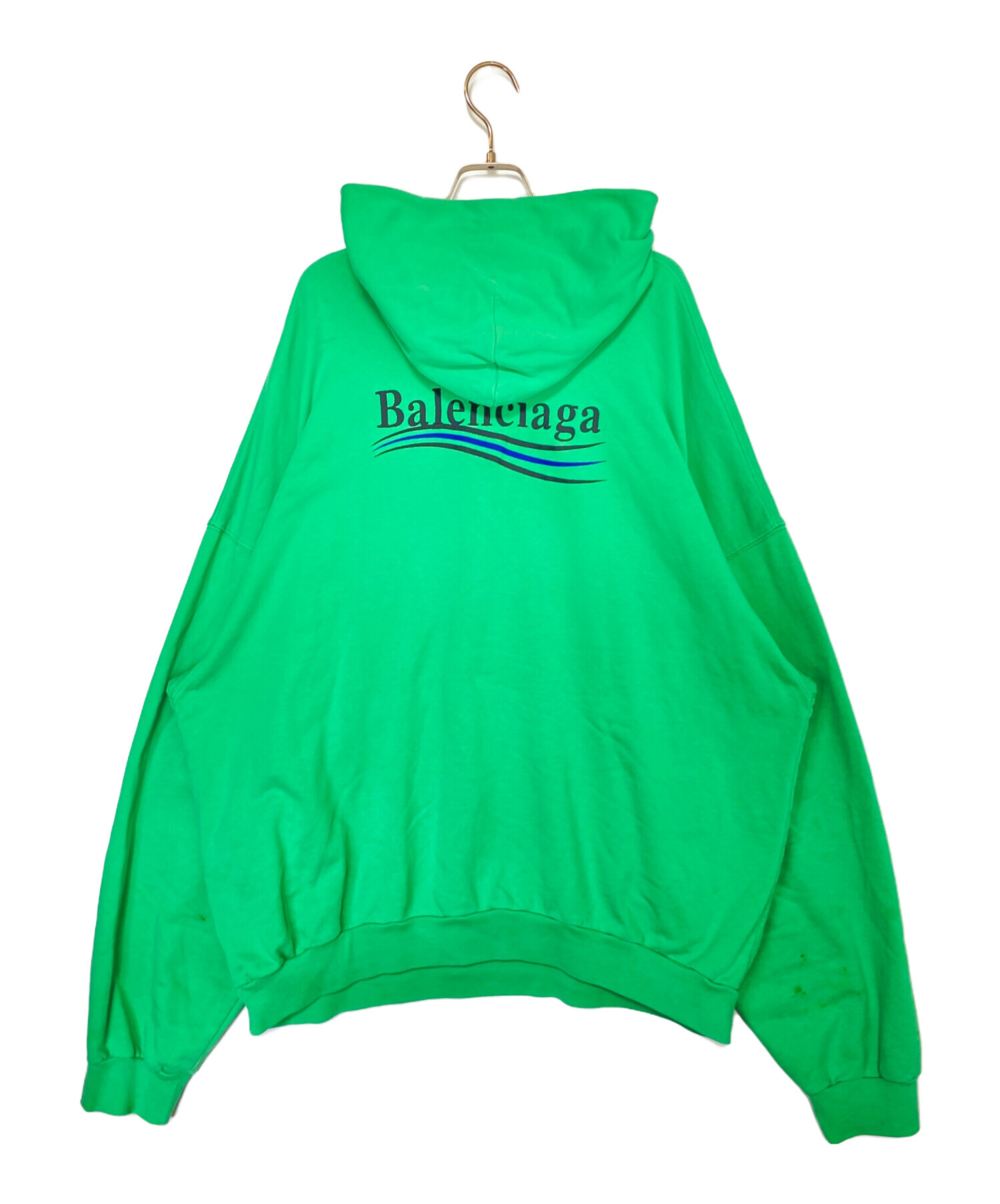 中古・古着通販】BALENCIAGA (バレンシアガ) パーカー グリーン サイズ