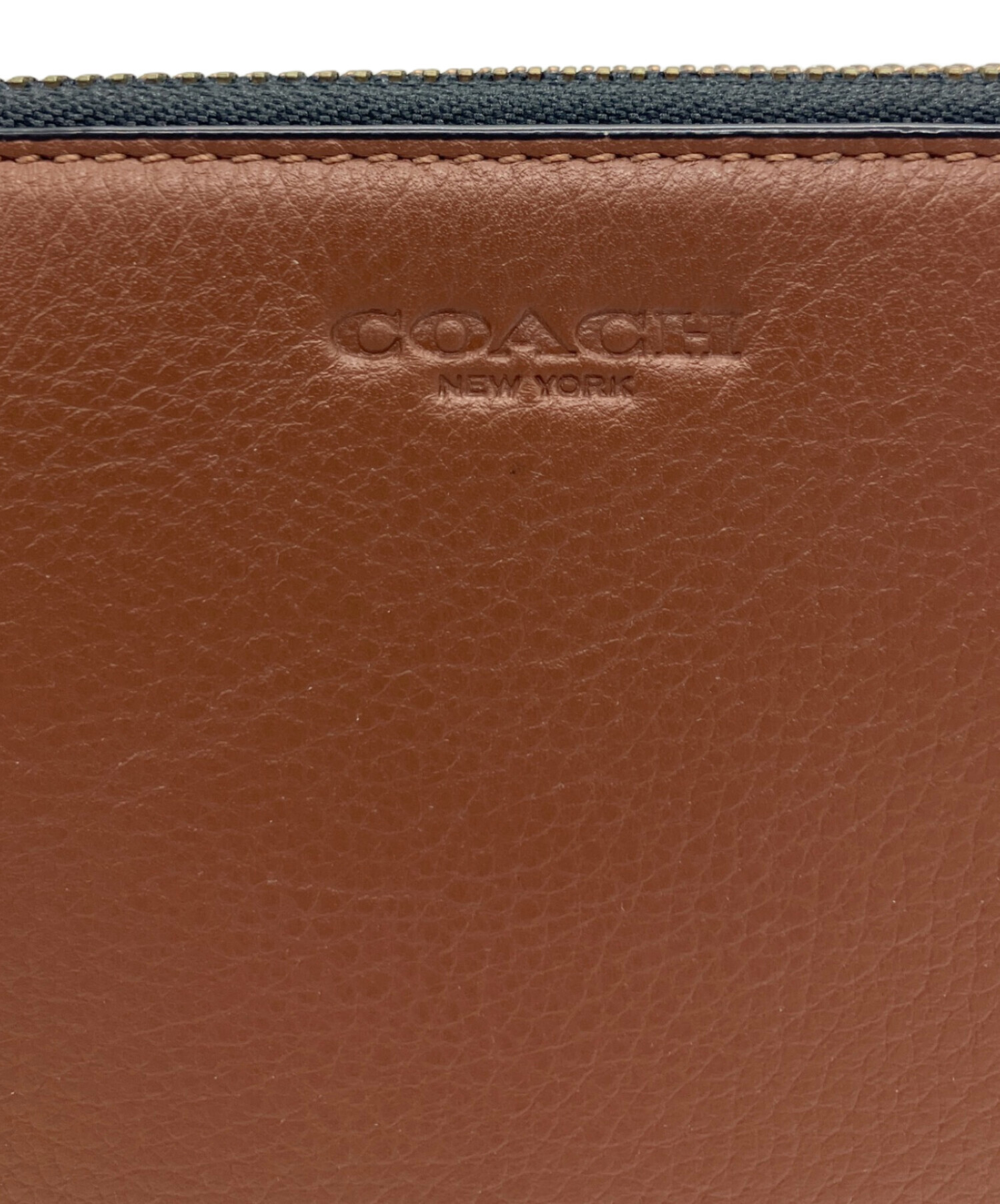 中古・古着通販】COACH (コーチ) ラウンドファスナー長財布 ブラウン