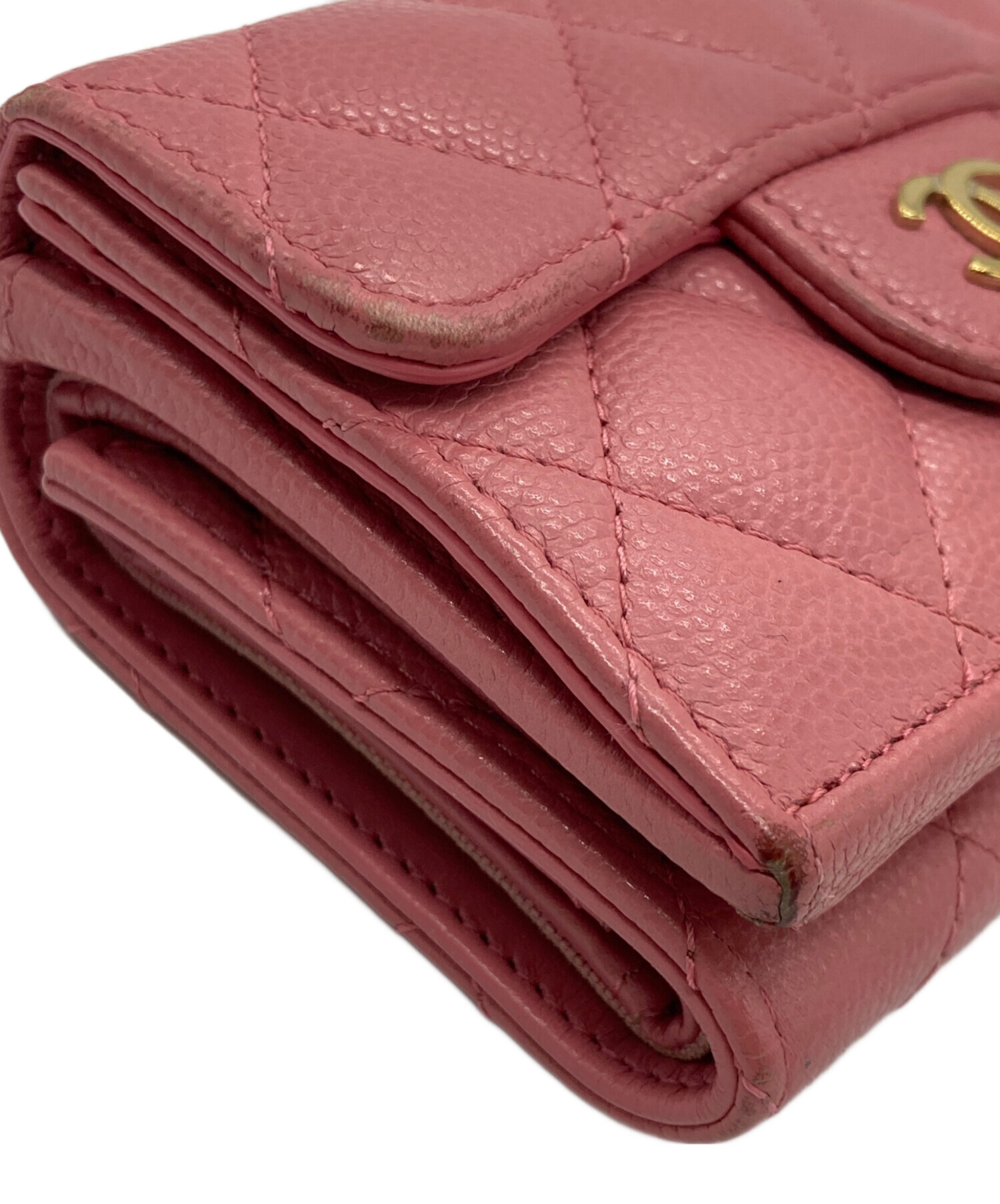 中古・古着通販】CHANEL (シャネル) 長財布 ピンク｜ブランド・古着