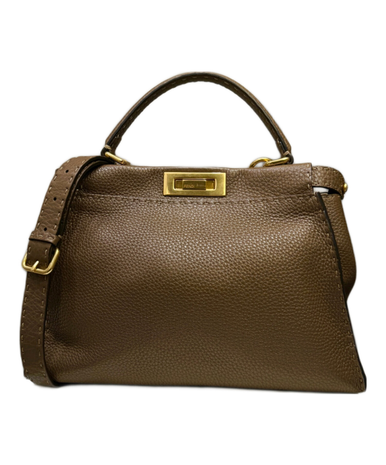 FENDI フェンディ セレリア ピーカブー ミディアム ブラウン 新品☆FENDI ピーカブー セレリア ブラウン ミディアム ミニ 茶色