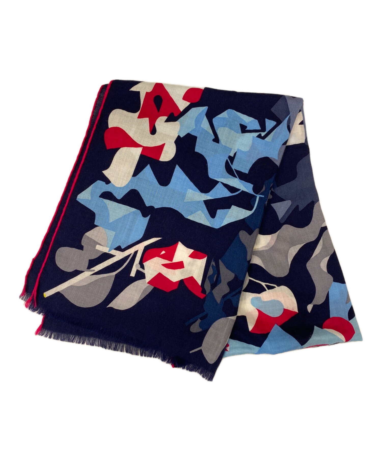 中古・古着通販】HERMES (エルメス) カシミヤ混マフラー マルチカラー