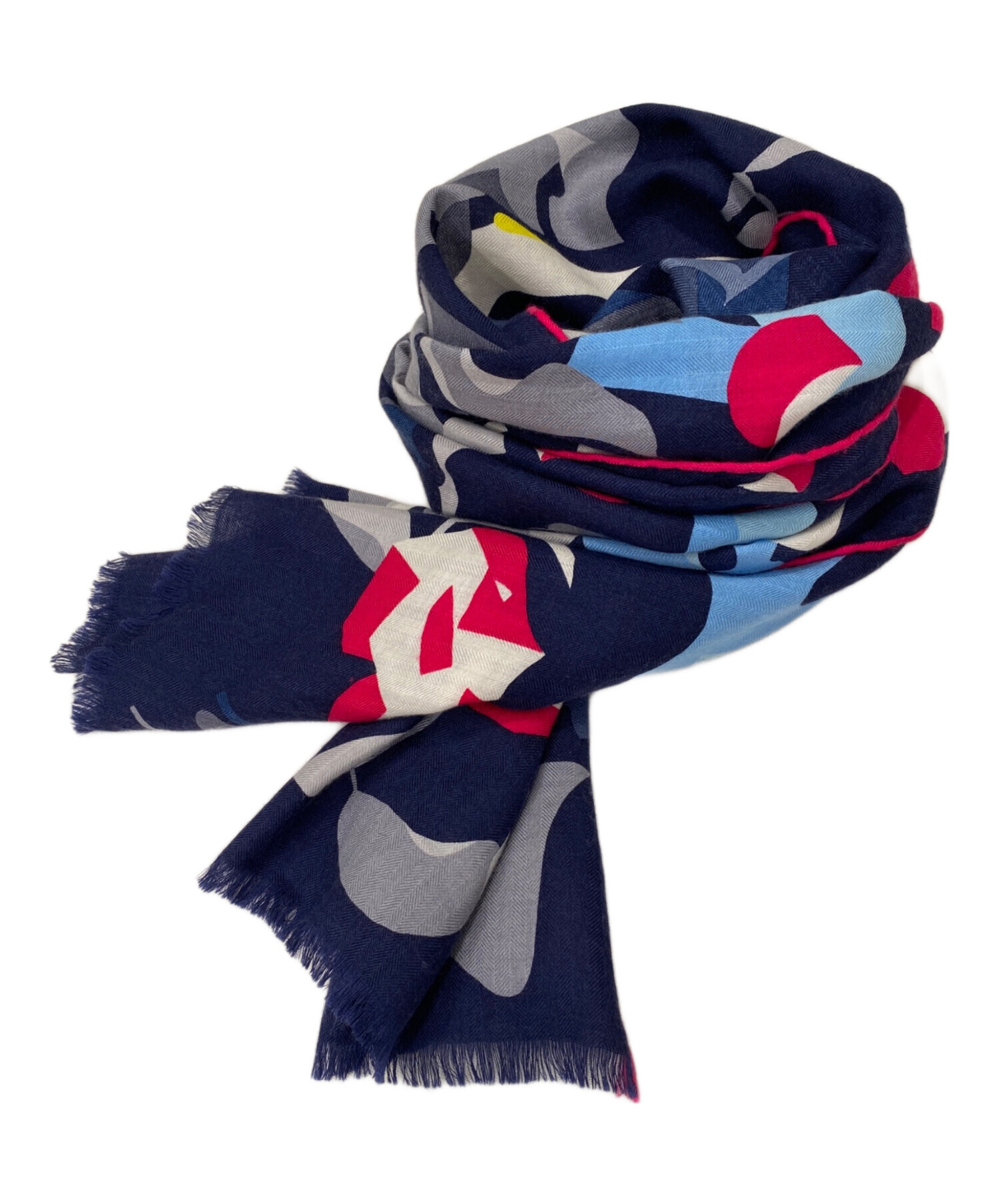 ヒ*ロ様 エルメス　カシミヤ　マフラー　新品未使用品 エルメス カシミヤマフラー レクトヴェルソ ブラック/フランネルグレー