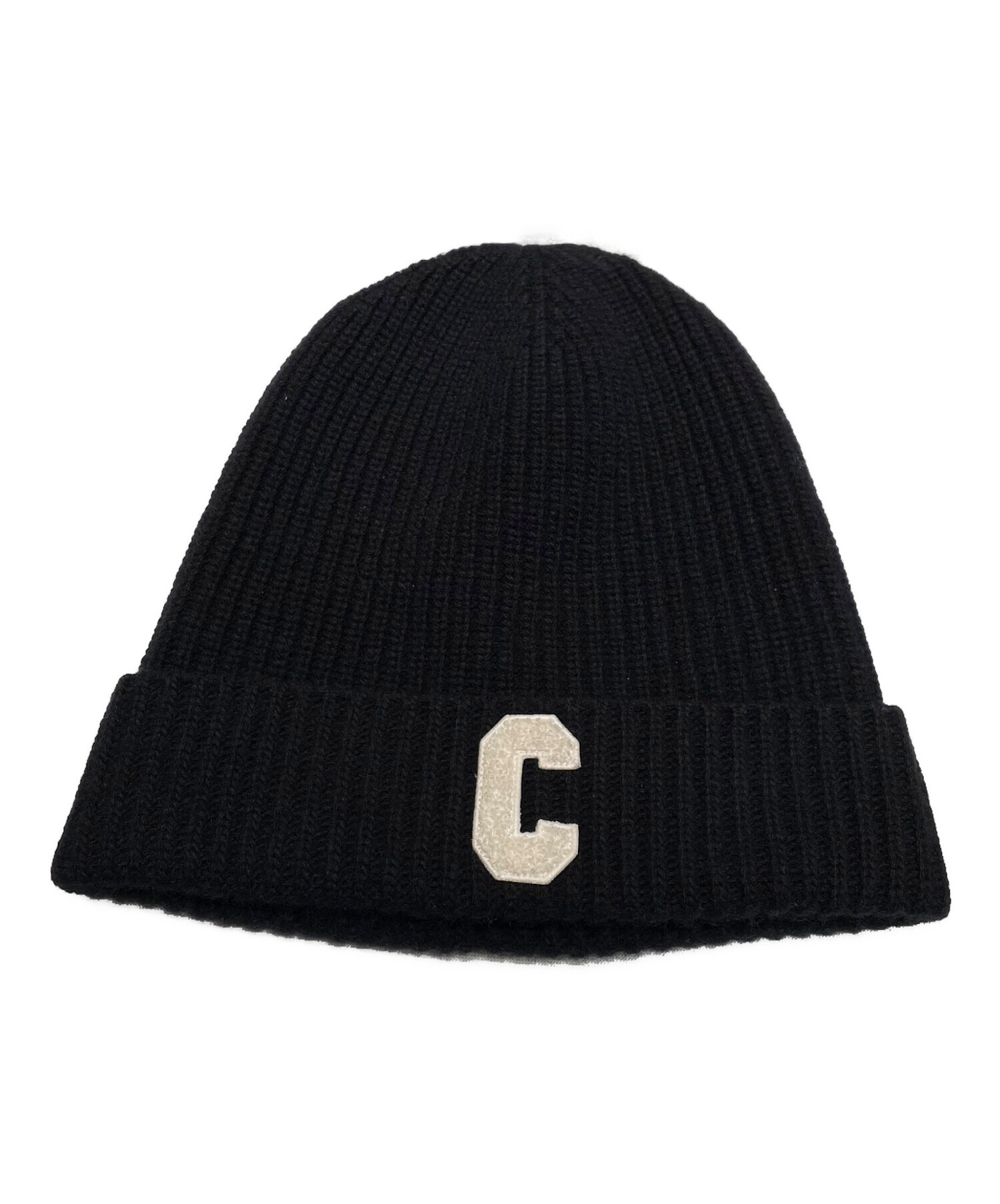 中古・古着通販】CELINE (セリーヌ) Cロゴウールキャップ ブラック