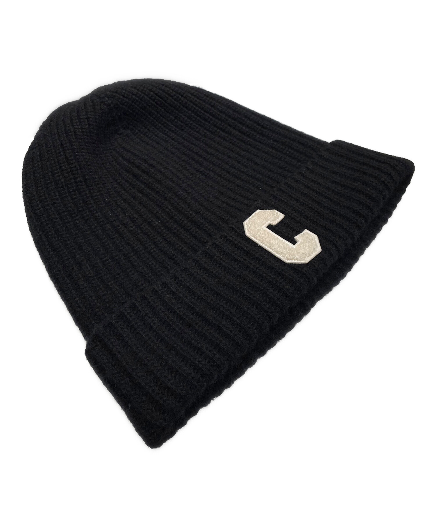 中古・古着通販】CELINE (セリーヌ) Cロゴウールキャップ ブラック