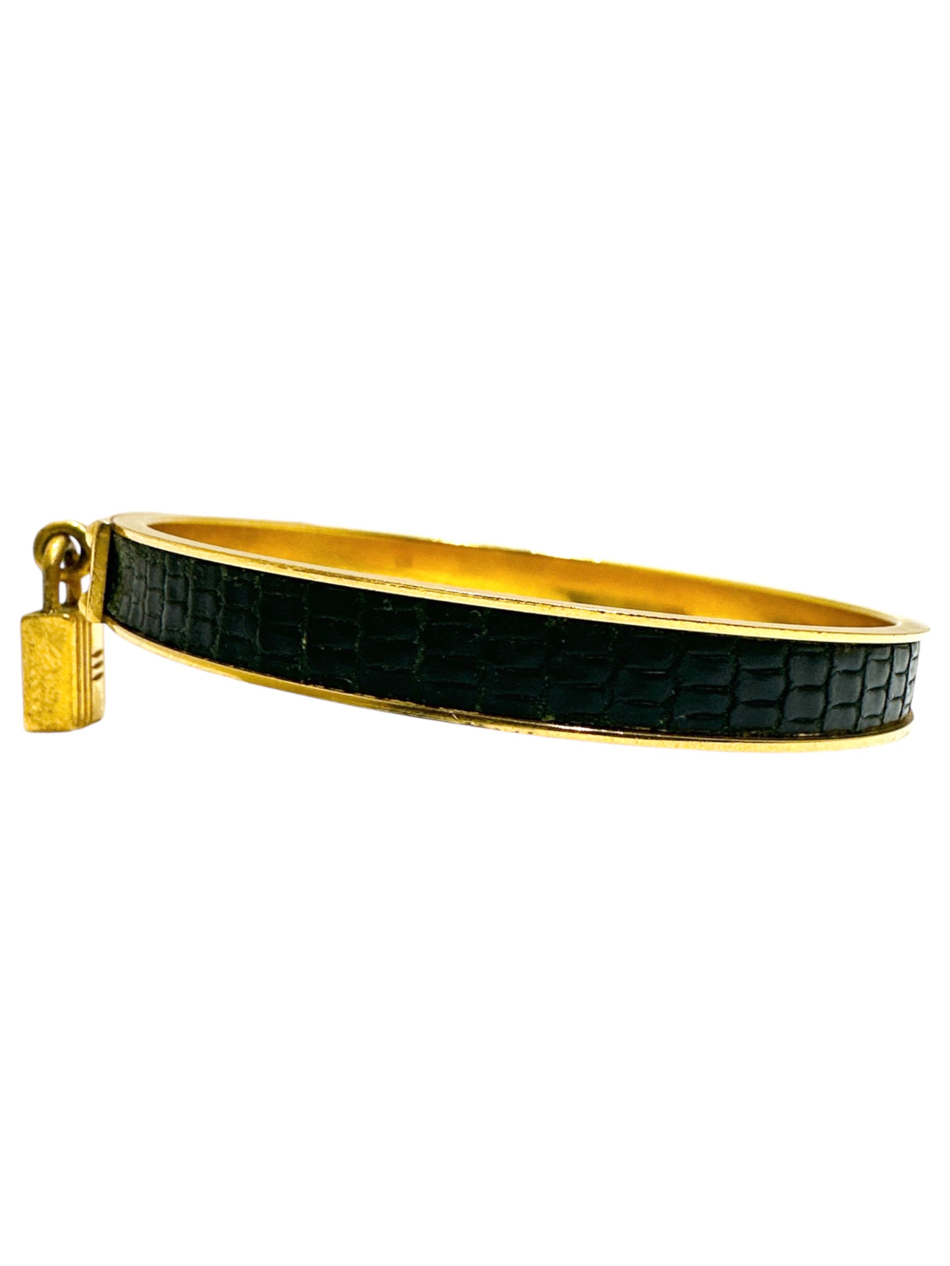 HERMES ケリーバングル 鍵 Black Gold 中古 正規品 中古・古着通販】HERMES (エルメス) ケリー ブレスレット バングル