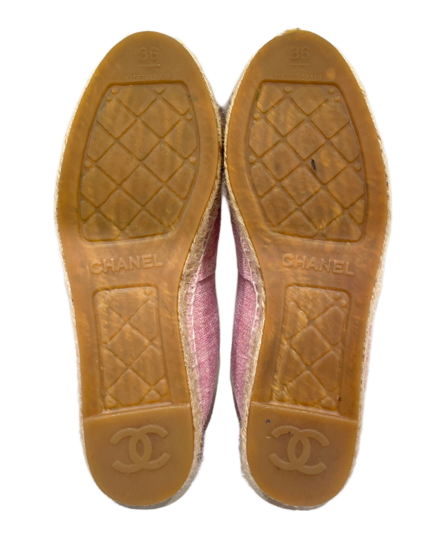 シャネル エスパドリーユ39 備品完備ご奉仕価格にてUSED品 中古・古着通販】CHANEL (シャネル) エスパドリーユ ピンク サイズ:36