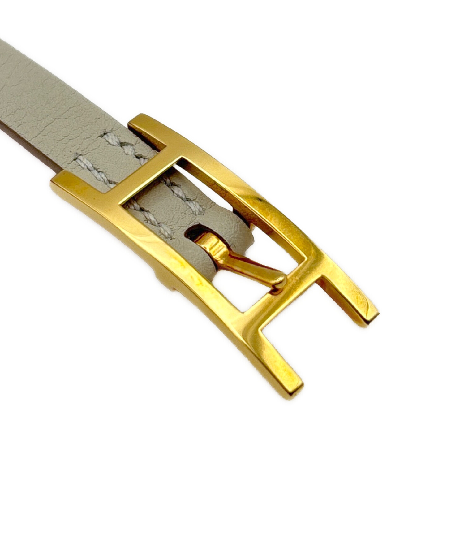 中古・古着通販】HERMES (エルメス) レザーブレスレット 《ビーアピ 