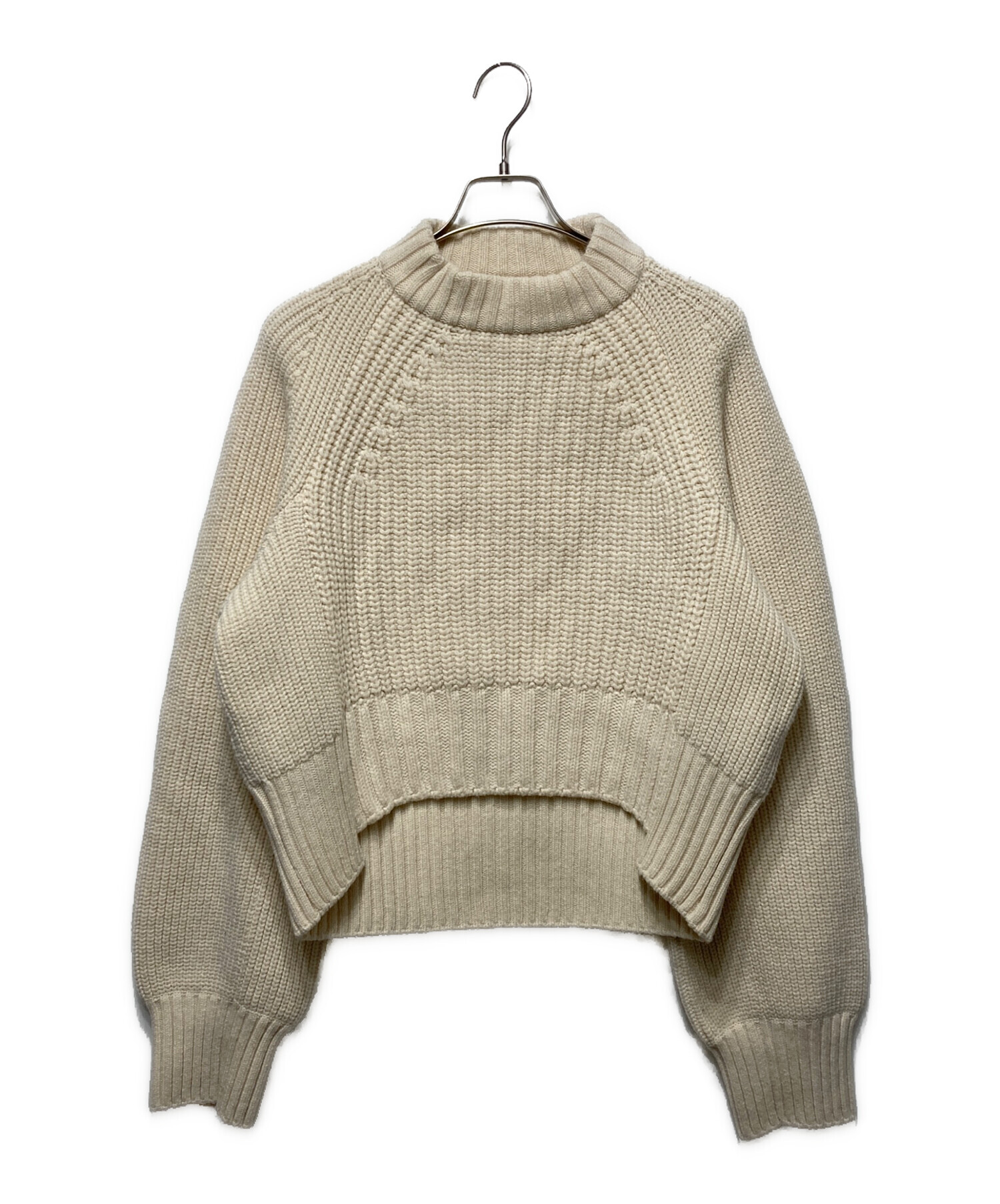 中古・古着通販】sacai (サカイ) ショート丈ニット ホワイト サイズ:3 