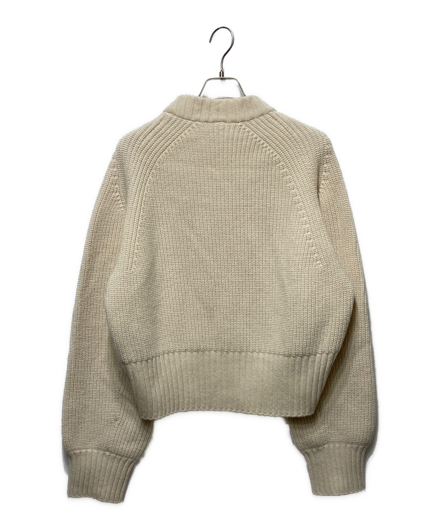 中古・古着通販】sacai (サカイ) ショート丈ニット ホワイト サイズ:3 
