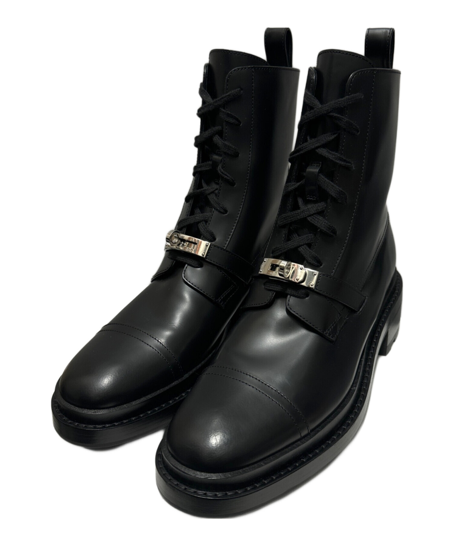 中古・古着通販】HERMES (エルメス) ファンク ショートブーツ ブラック