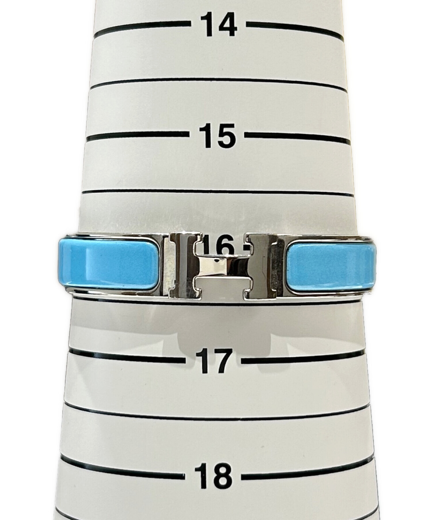 中古・古着通販】HERMES (エルメス) Hクリックブレスレット ブルー 