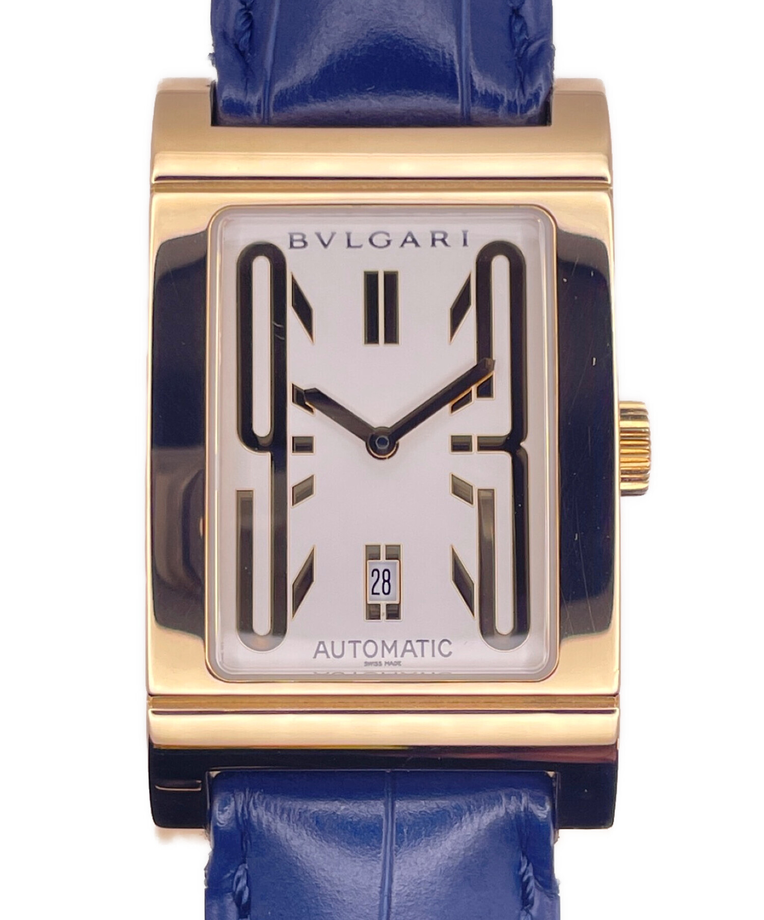 ジャンク品 BVLGARI レッタンゴロ アナログ腕時計 中古・古着通販】BVLGARI (ブルガリ) レッタンゴロ Ref.RT 45 G