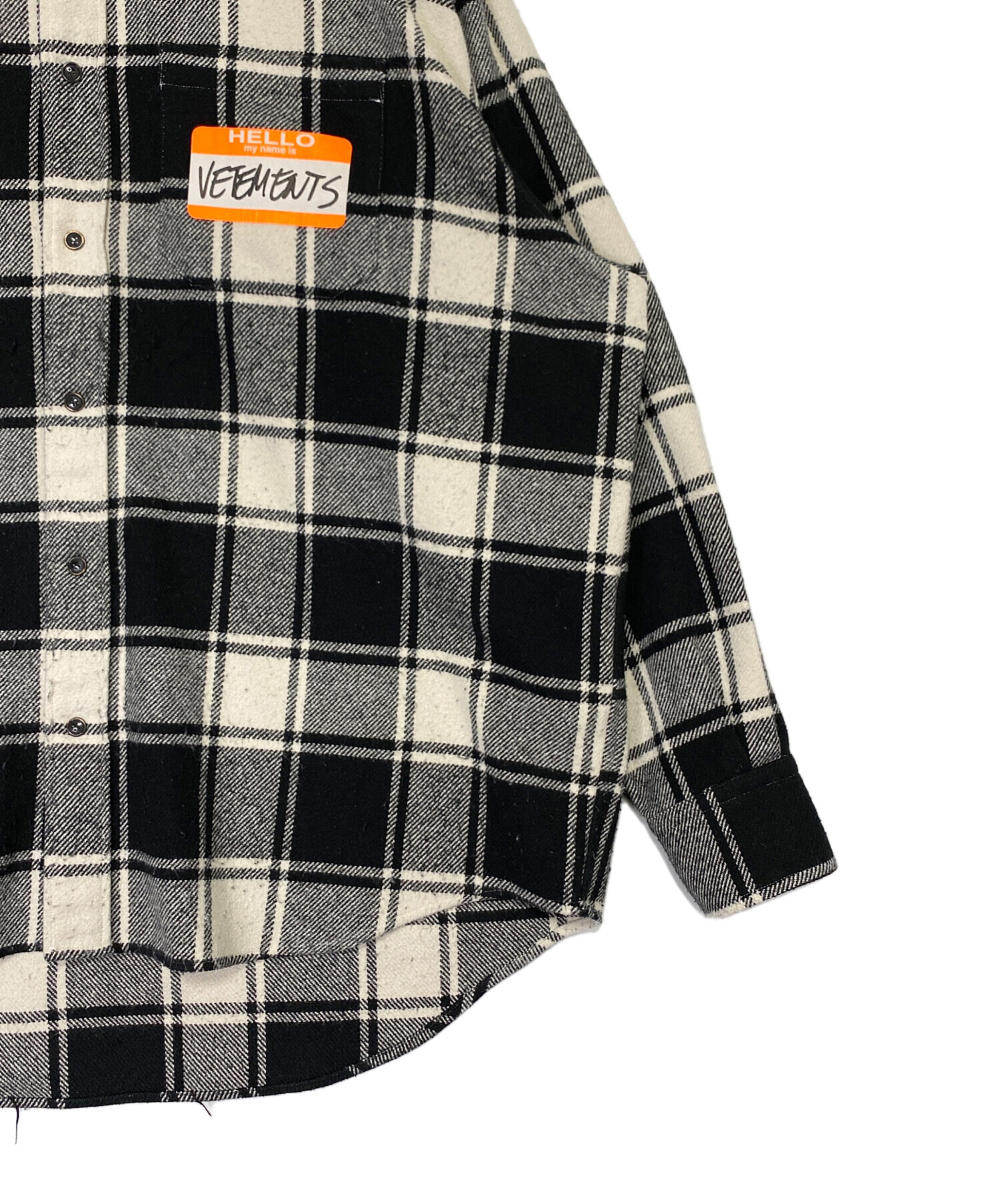 中古・古着通販】VETEMENTS (ヴェトモン) MY NAME IS FLANNEL 中古・古着通販】VETEMENTS (ヴェトモン) MY NAME IS FLANNEL