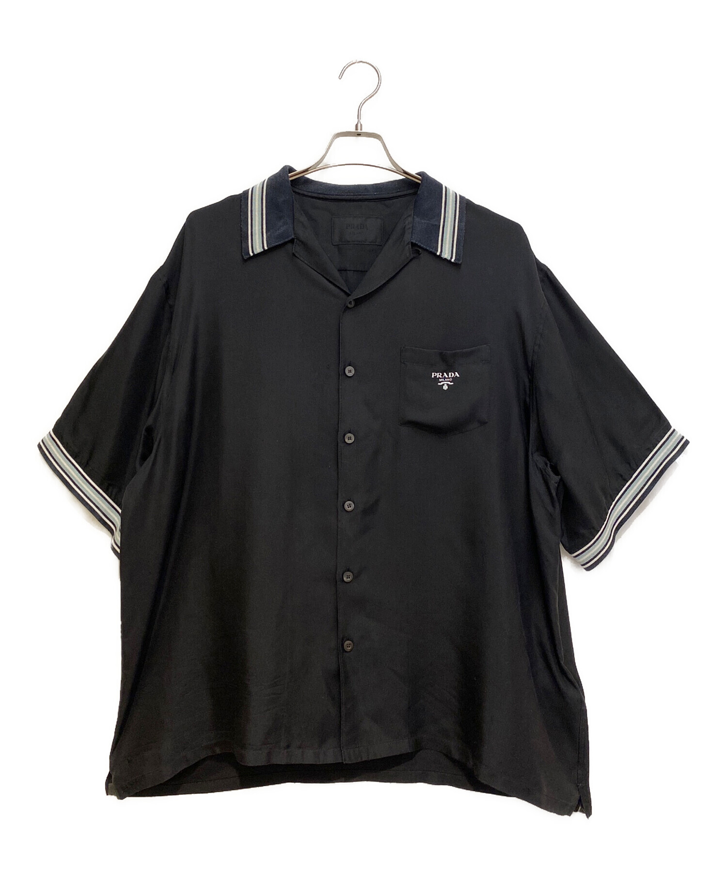 中古・古着通販】PRADA (プラダ) Short sleeve silk twill shirt（半袖