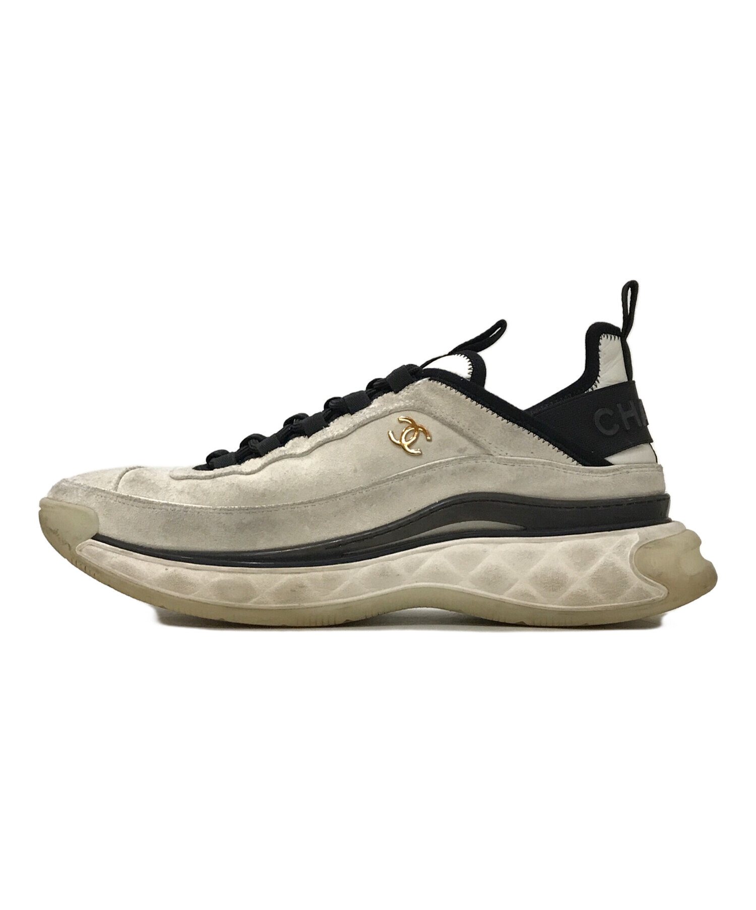 中古・古着通販】CHANEL (シャネル) LOW TOP TRAINER G45332 ホワイト 