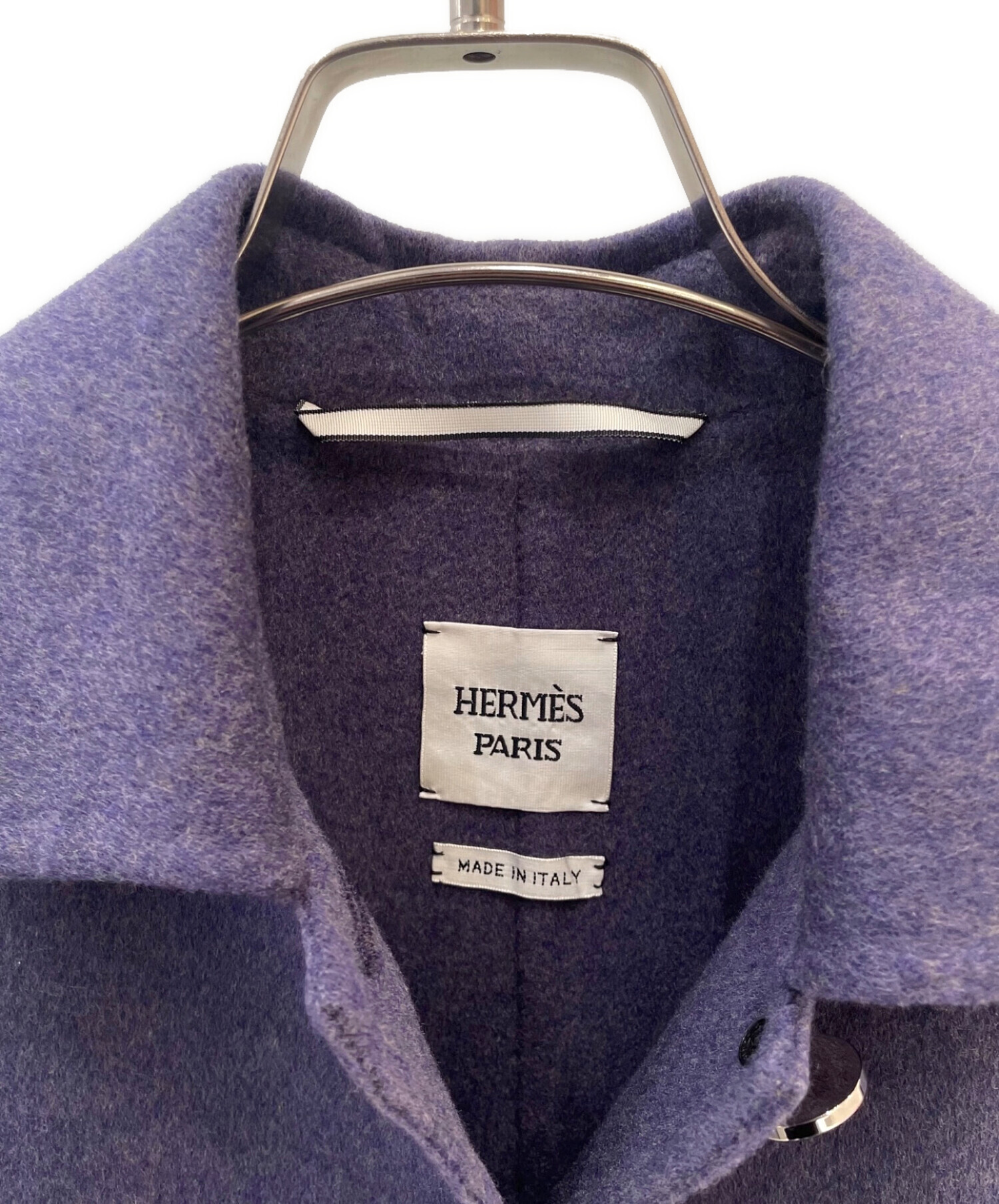 中古・古着通販】HERMES (エルメス) ガウンコート バイオレット サイズ