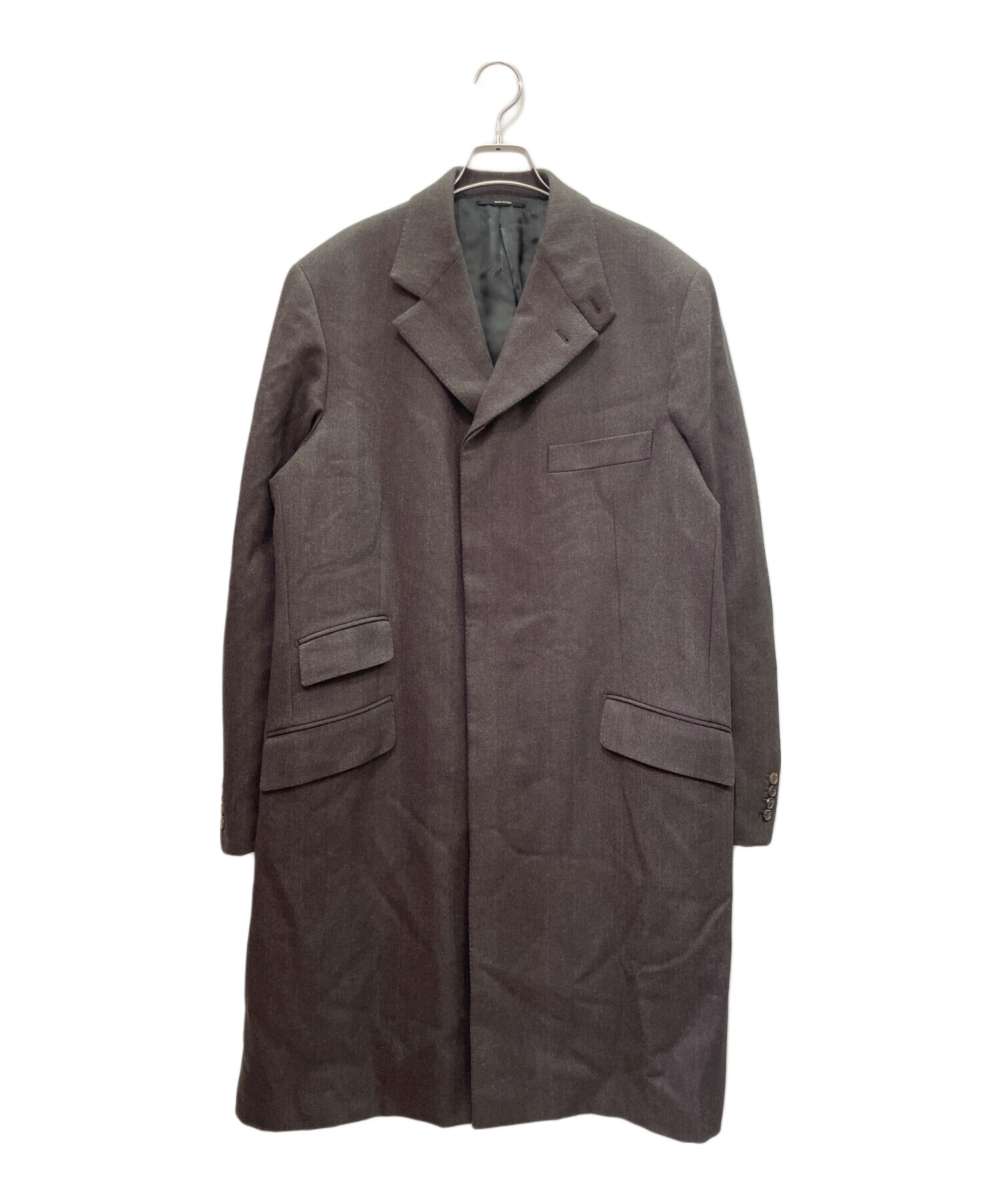 中古・古着通販】HERMES (エルメス) レザーパイピング チェスター