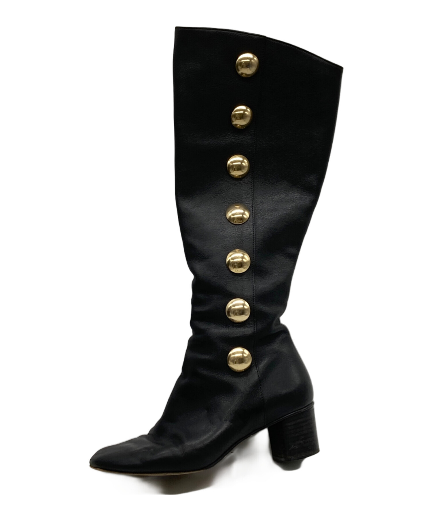 クロエ ロングブーツ Chloe(クロエ) ロングブーツ 37 レディース - 黒