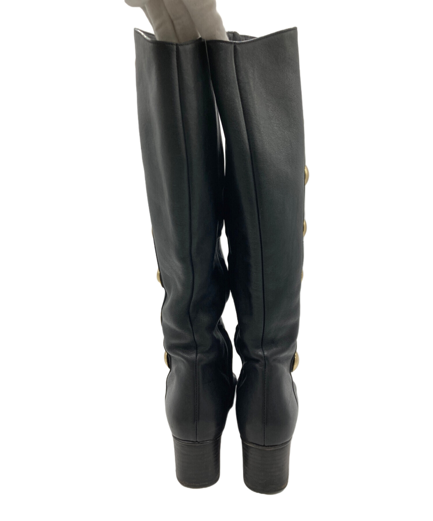 美品 Chloe 24万円で購入 クロエ ロングブーツ 中古・古着通販】Chloe (クロエ) ロングブーツ ブラック サイズ:37