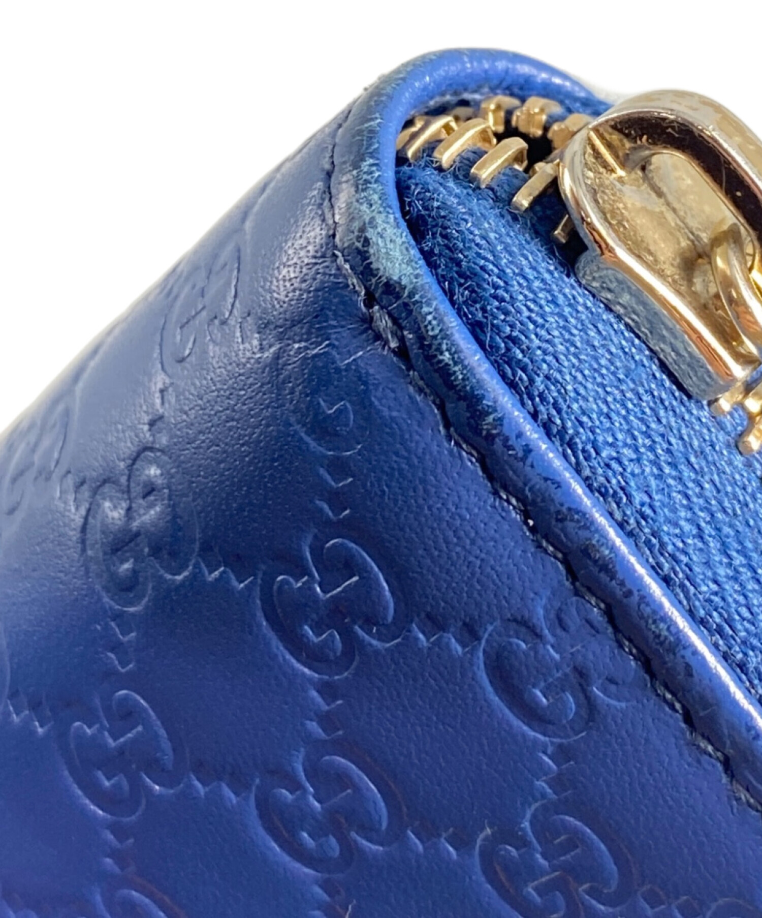 中古・古着通販】GUCCI (グッチ) GG柄マイクログッチシマ ラウンド 