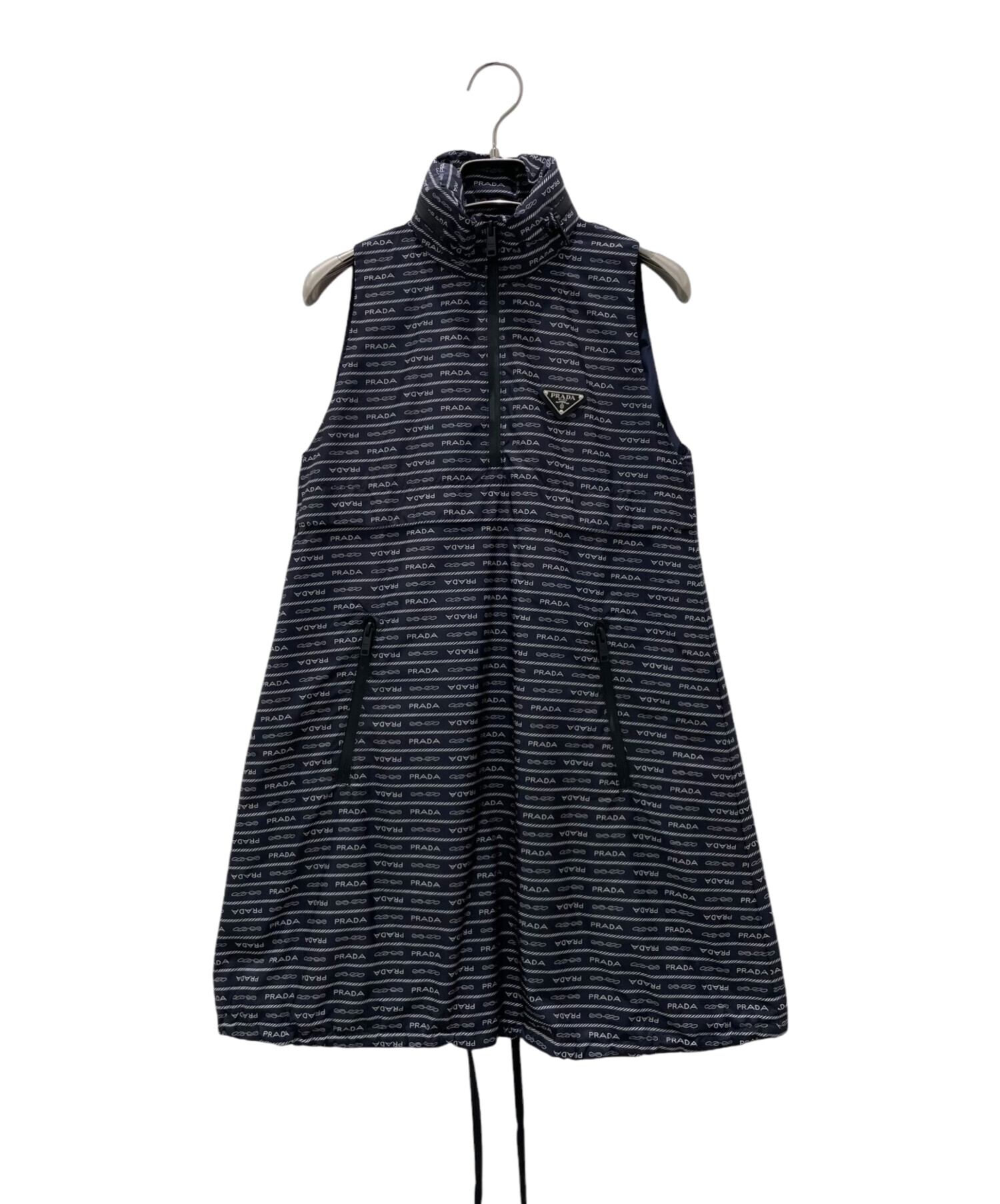 PRADA ノースリーブワンピ 中古・古着通販】PRADA (プラダ) Re-Nylonノースリーブワンピース