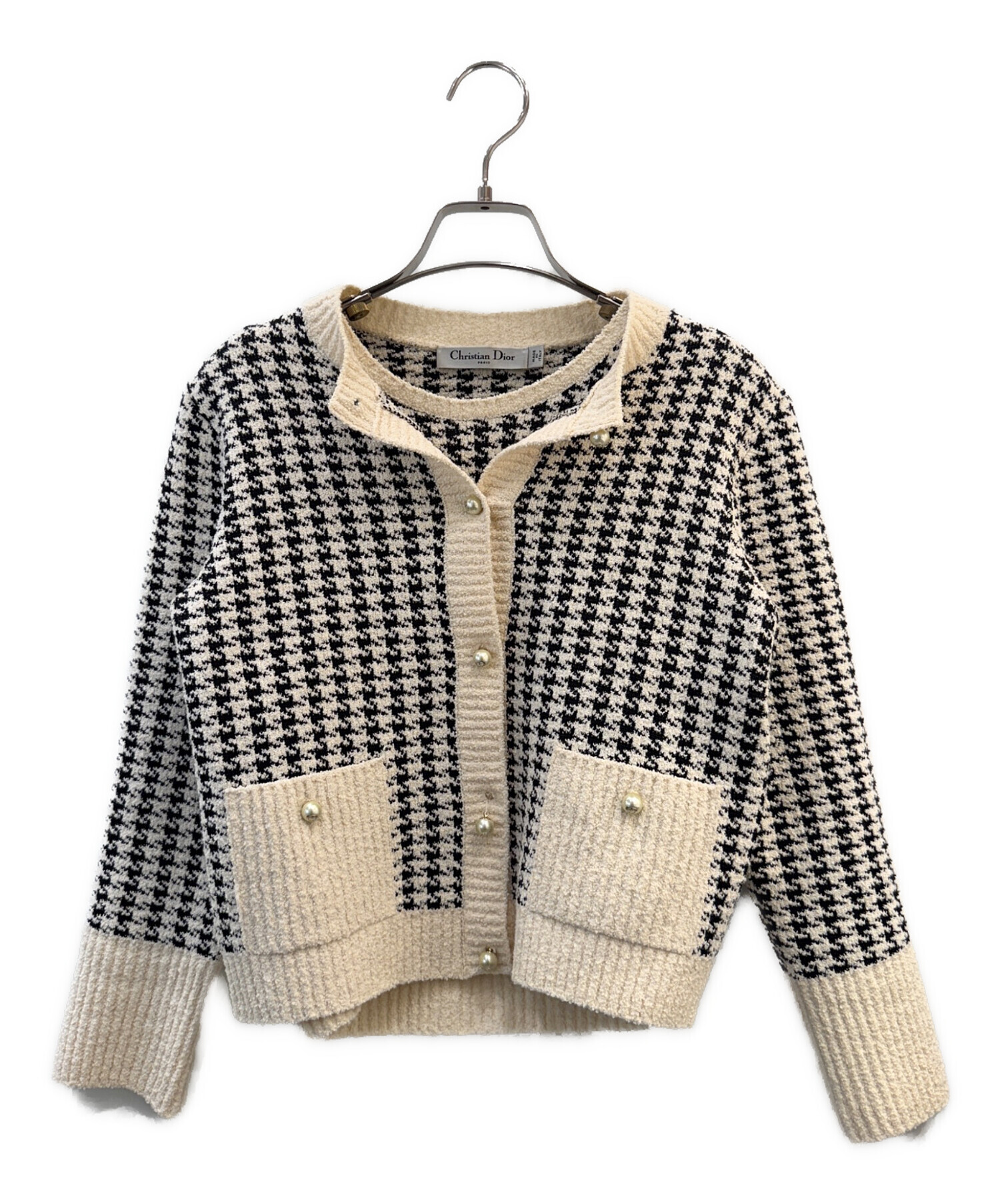 Christian Dior / 千鳥格子 カーディガン 中古・古着通販】Christian Dior (クリスチャン ディオール) 千鳥格子