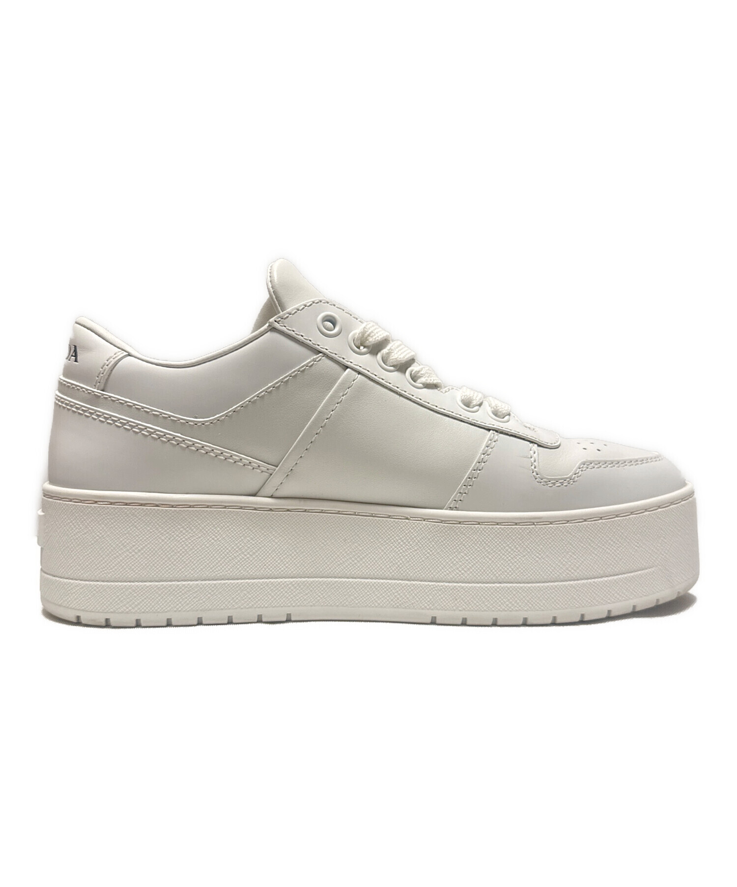 中古・古着通販】PRADA (プラダ) ダウンタウン レザー スニーカー 