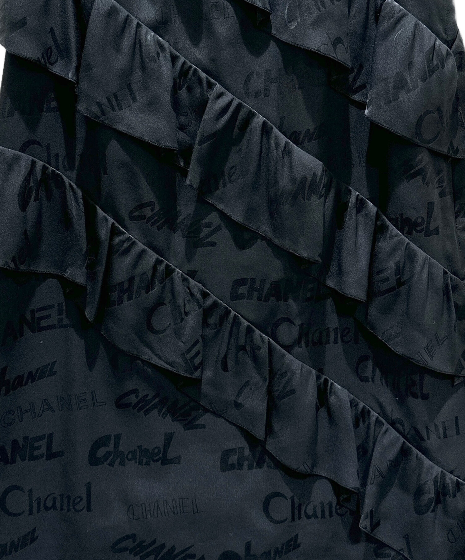 中古・古着通販】CHANEL (シャネル) ロゴノースリーブワンピース