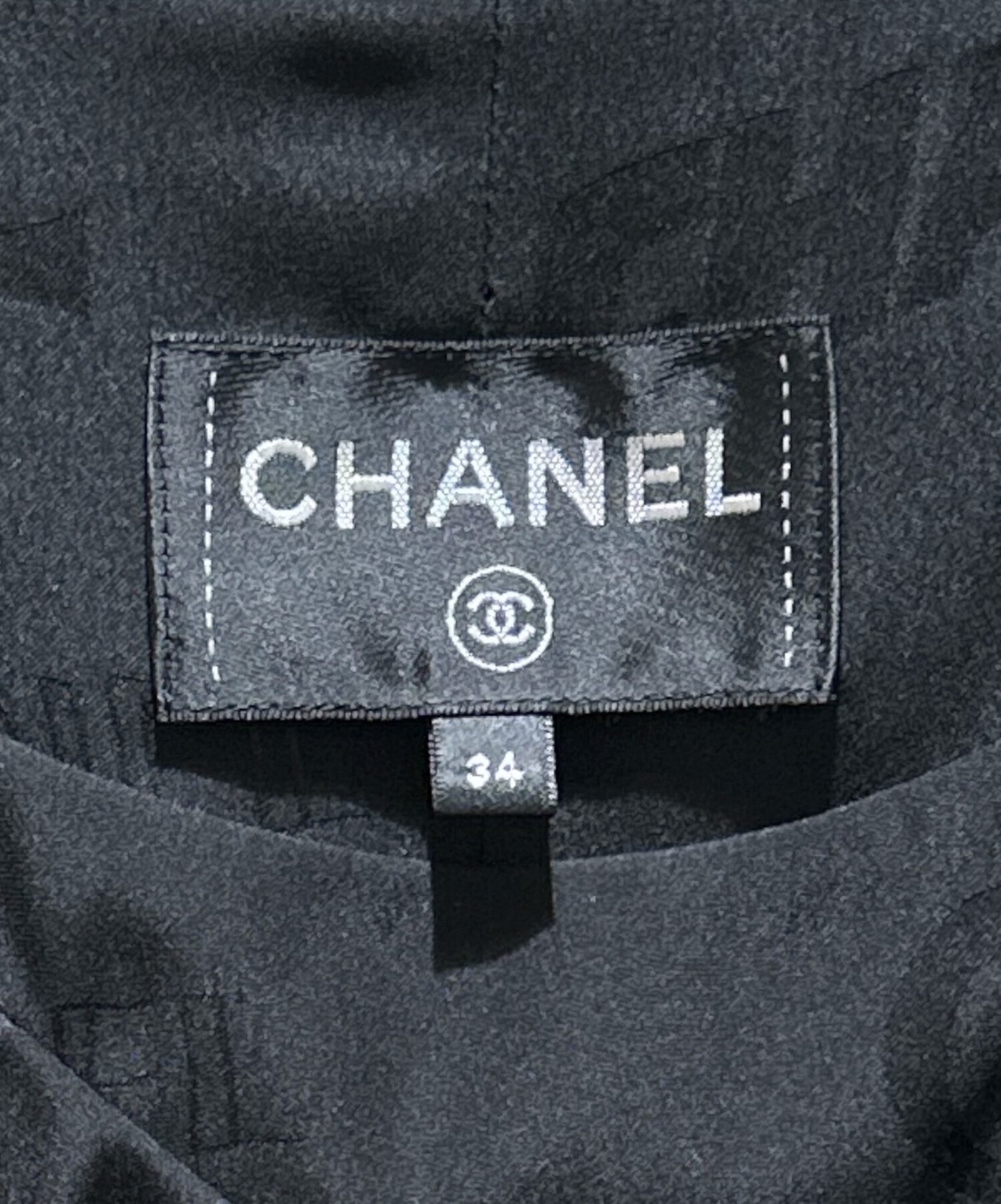 中古・古着通販】CHANEL (シャネル) ロゴノースリーブワンピース