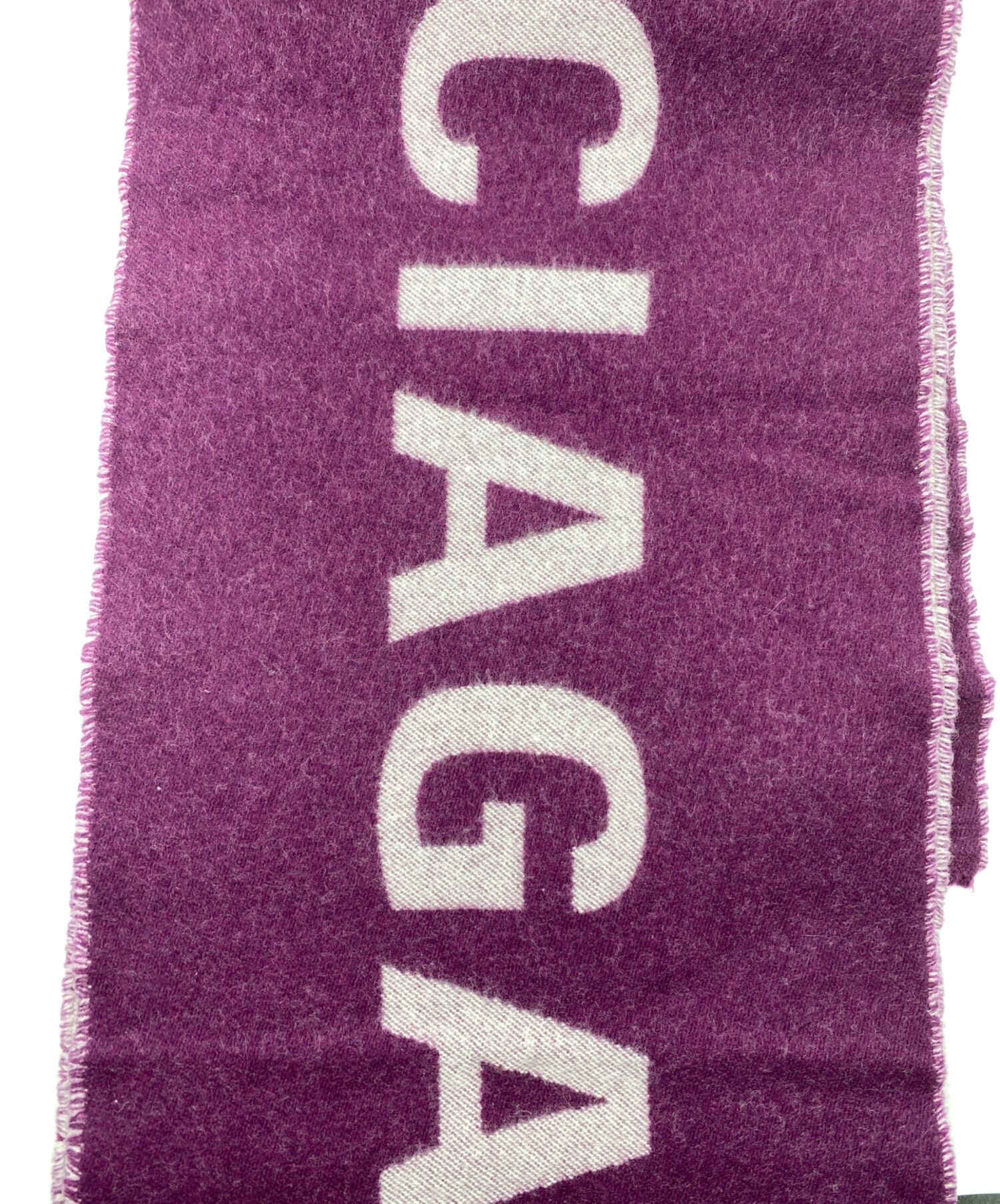 中古・古着通販】BALENCIAGA (バレンシアガ) ロゴウールマフラー