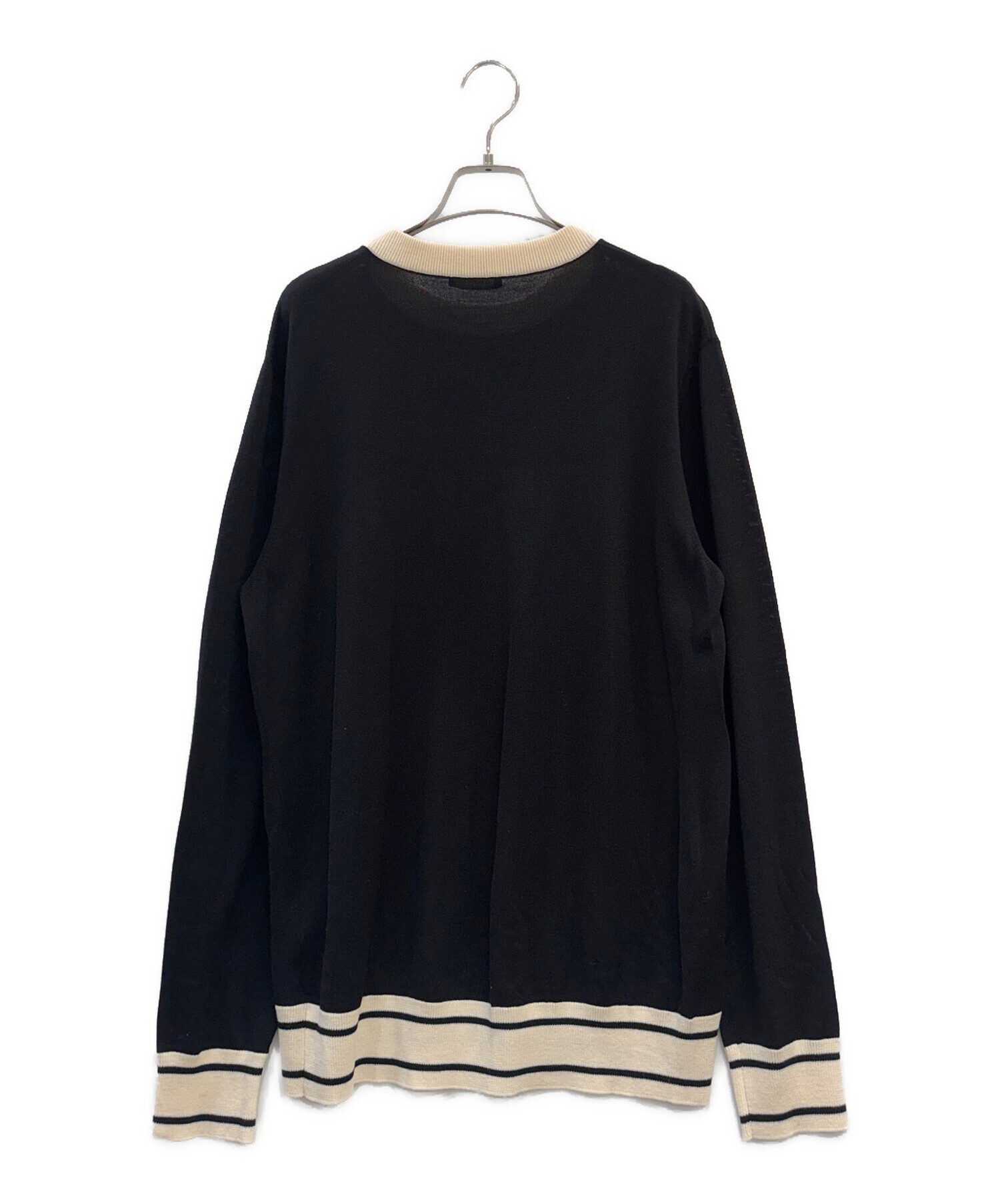 中古・古着通販】BALMAIN (バルマン) ニットカットソー ブラック 