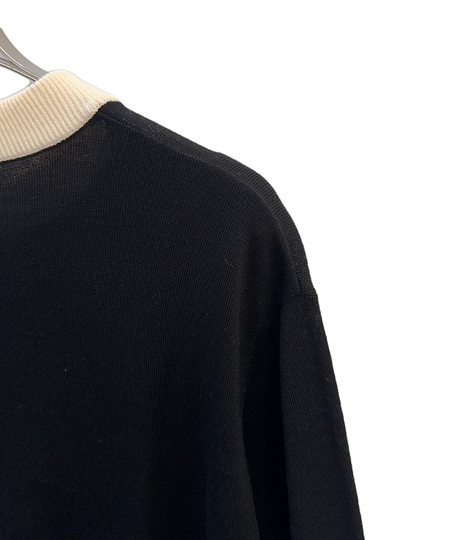中古・古着通販】BALMAIN (バルマン) ニットカットソー ブラック 