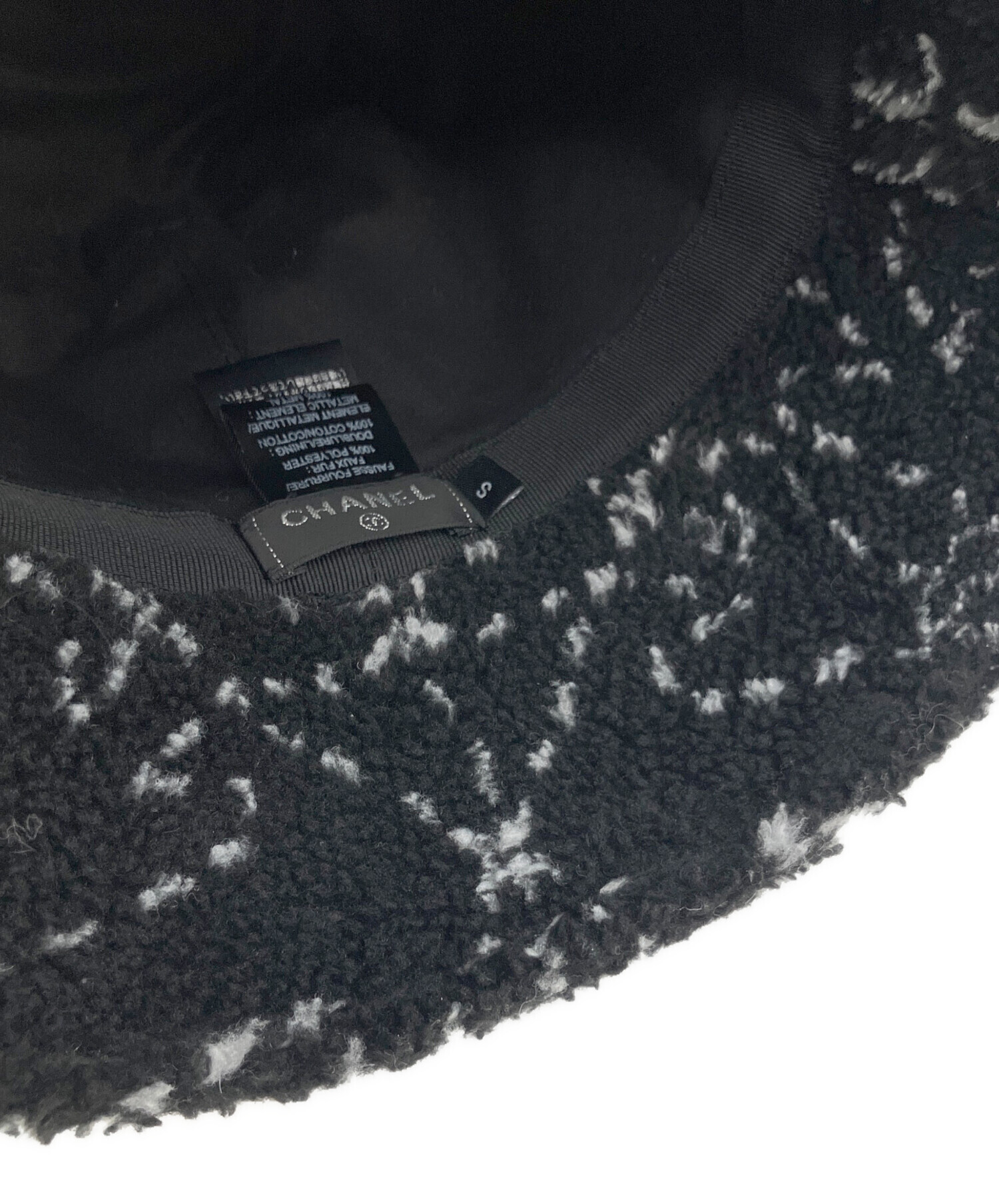 中古・古着通販】CHANEL (シャネル) CC Logo Bucket Hat Black/ココ