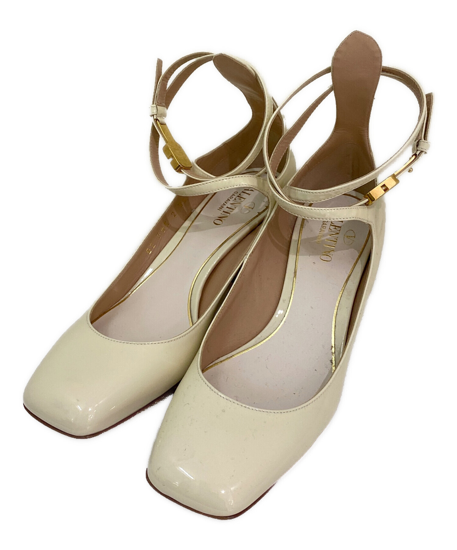 中古・古着通販】VALENTINO (ヴァレンティノ) ストラップ付きパンプス  