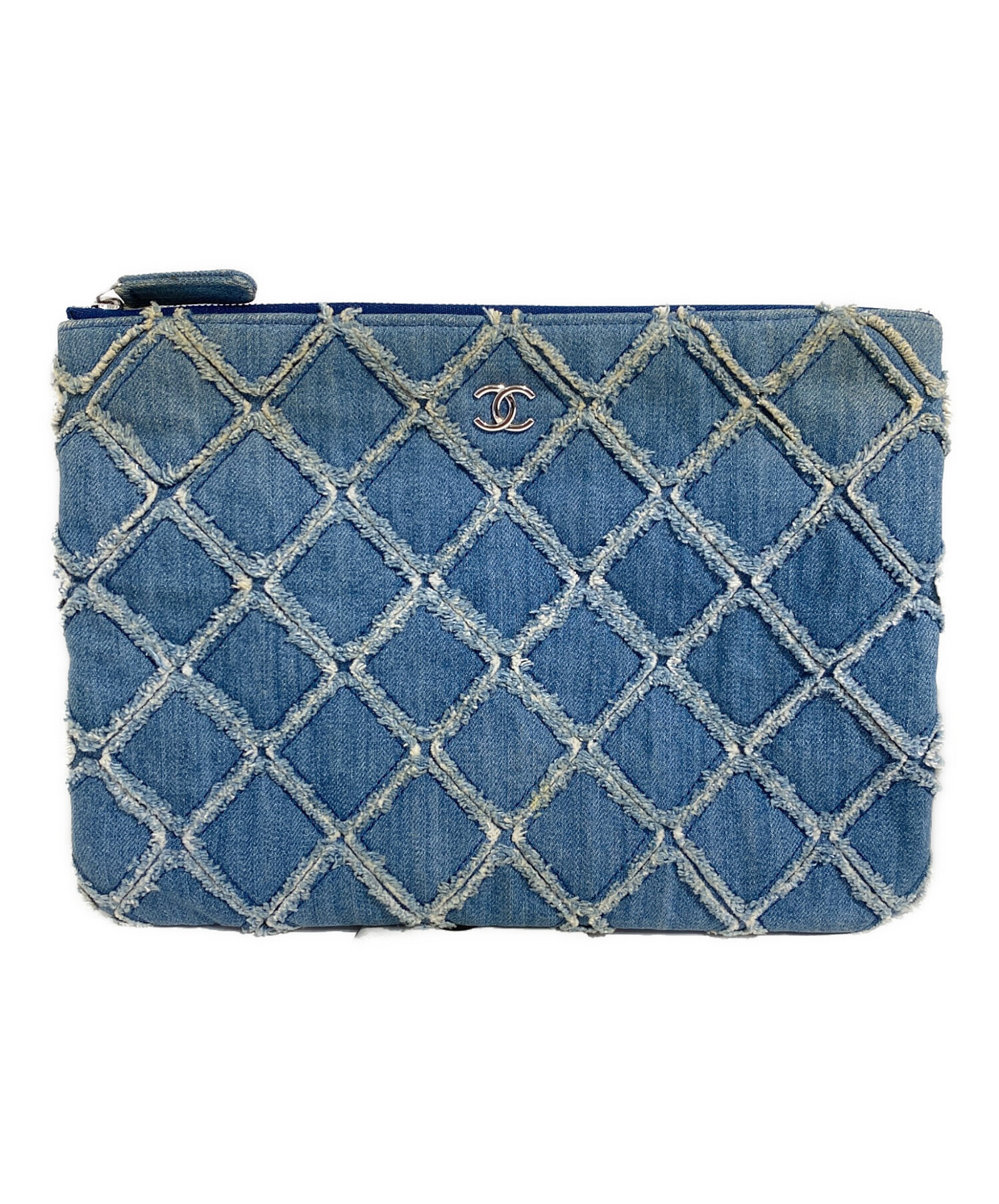 シャネル CHANEL デニムチェーンクラッチ AP2602 ブルー⁄GD金具 デニム 