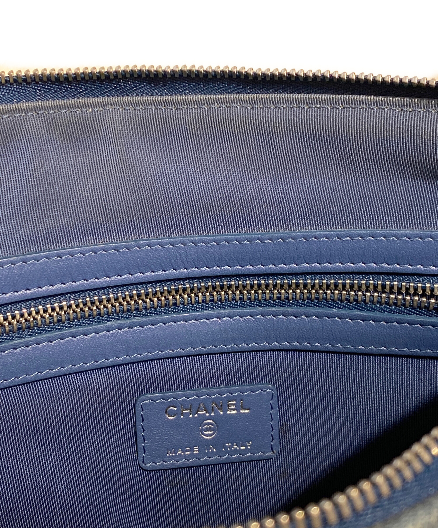 中古・古着通販】CHANEL (シャネル) マトラッセ デニムクラッチバッグ