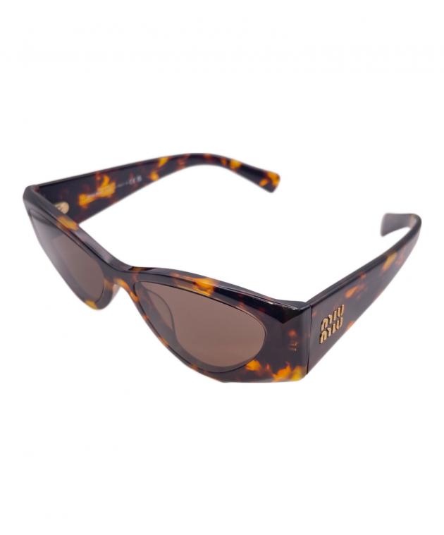 中古・古着通販】MIU MIU (ミュウミュウ) ロゴサングラス ブラウン