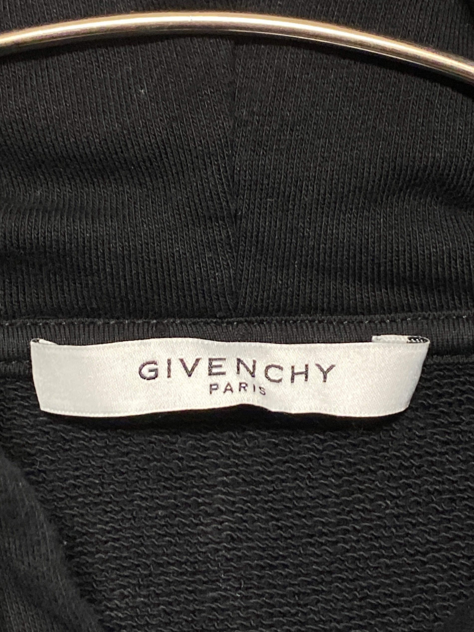 中古・古着通販】GIVENCHY (ジバンシィ) ラインロゴパーカー ブラック