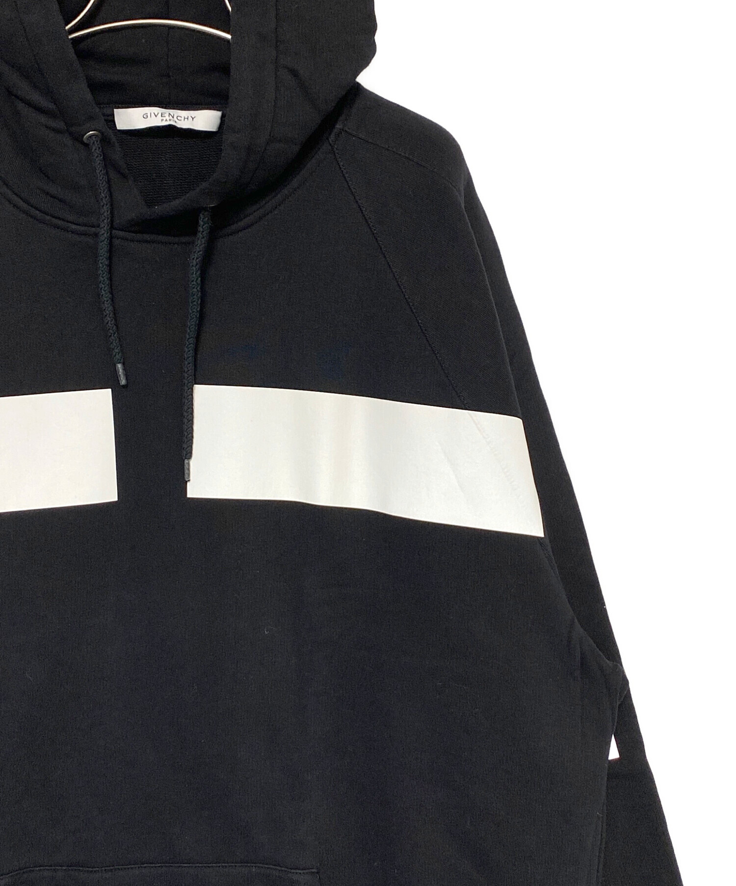 希少XXL　GIVENCHY　ラインロゴパーカー　ブラック 中古・古着通販】GIVENCHY (ジバンシィ) ラインロゴパーカー ブラック