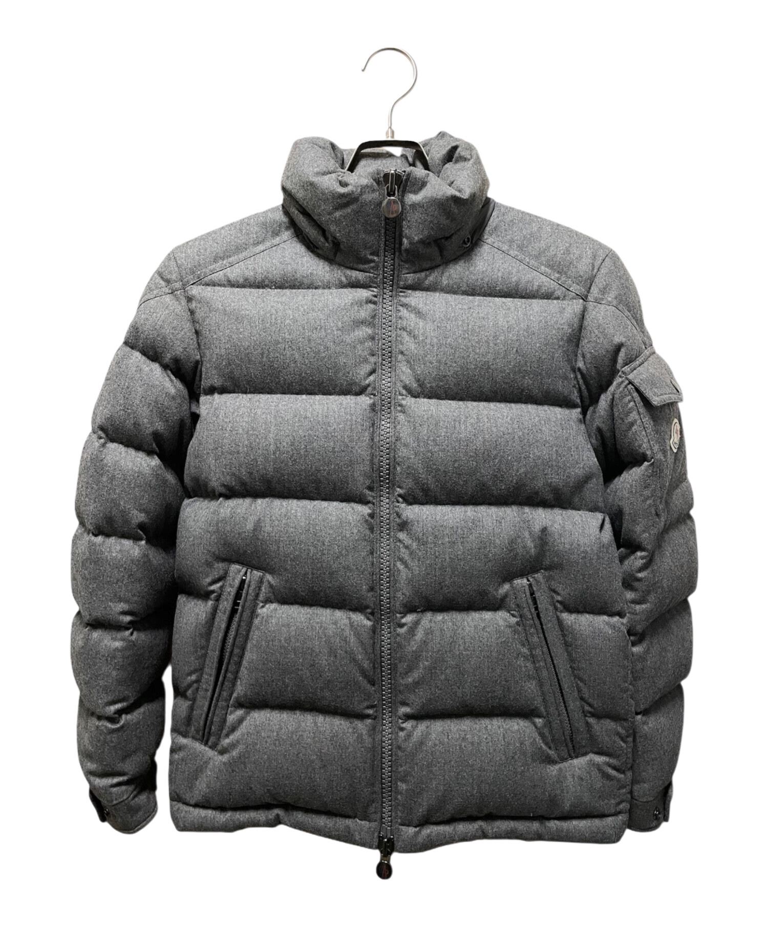 MONCLER グレー ダウンジャケット 中古・古着通販】MONCLER (モンクレール) MONTGENEVRE ダウン