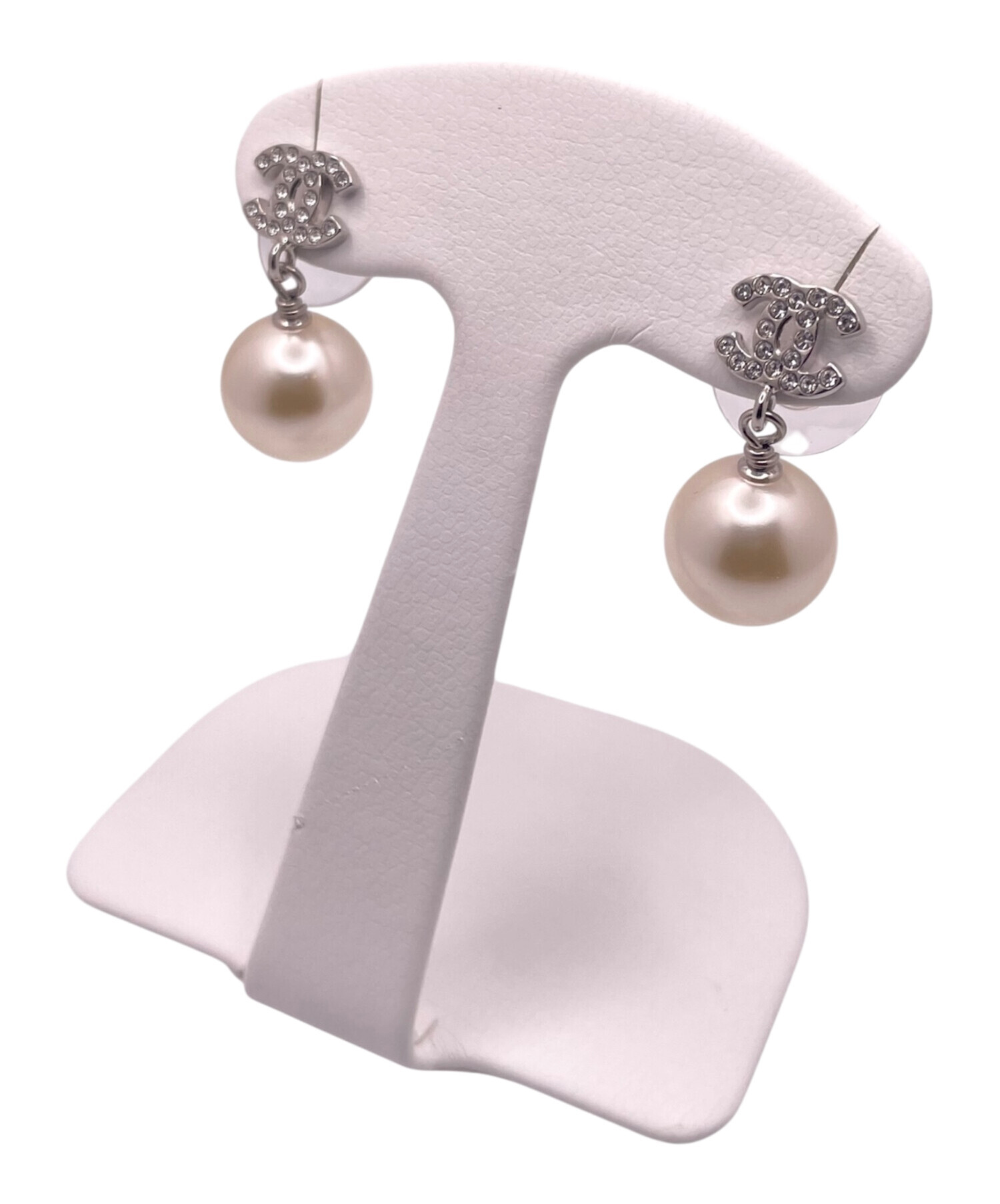 中古・古着通販】CHANEL (シャネル) ココマーク フェイクパール ピアス  