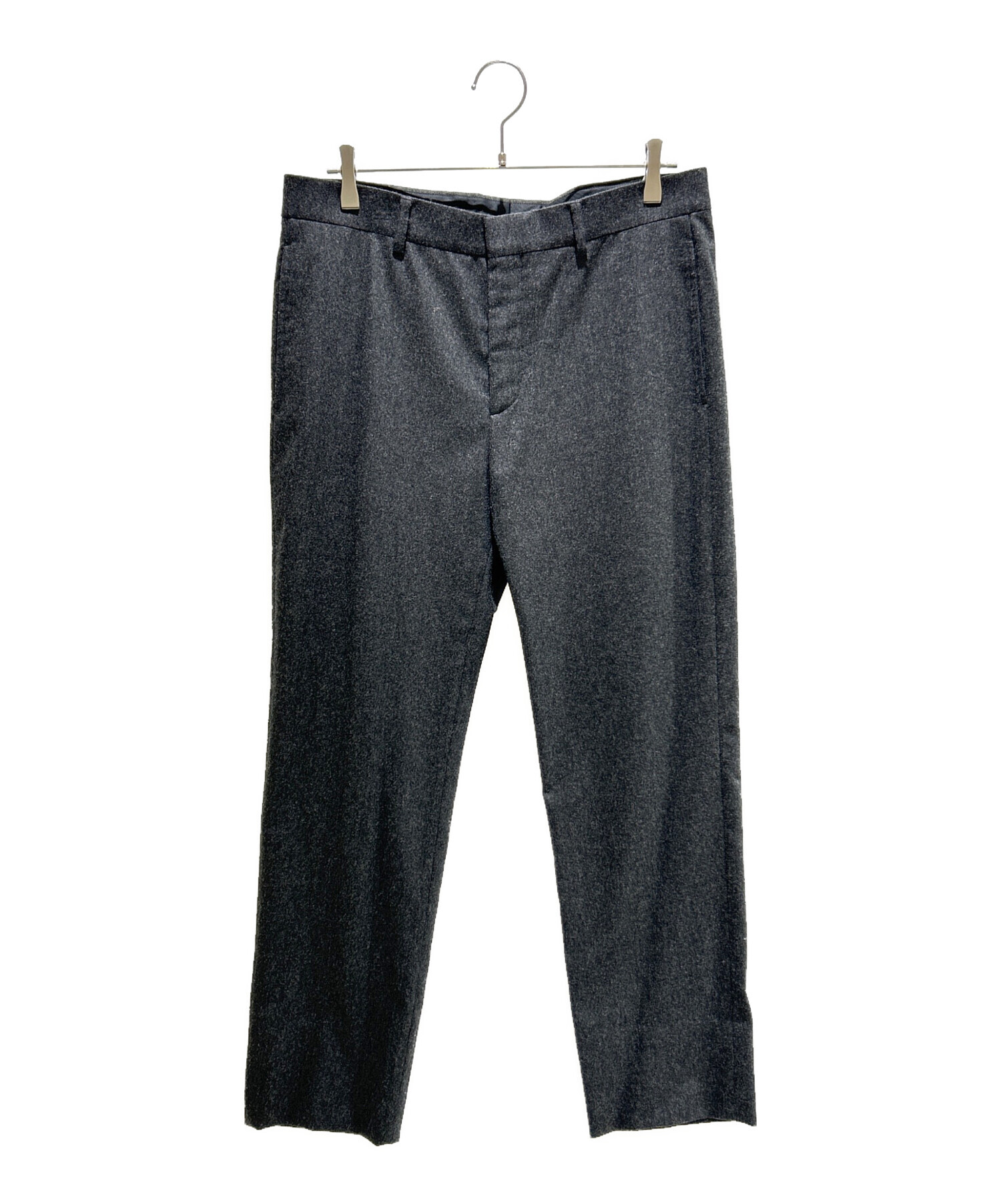 中古・古着通販】HERMES (エルメス) ウールスラックス ブラック サイズ