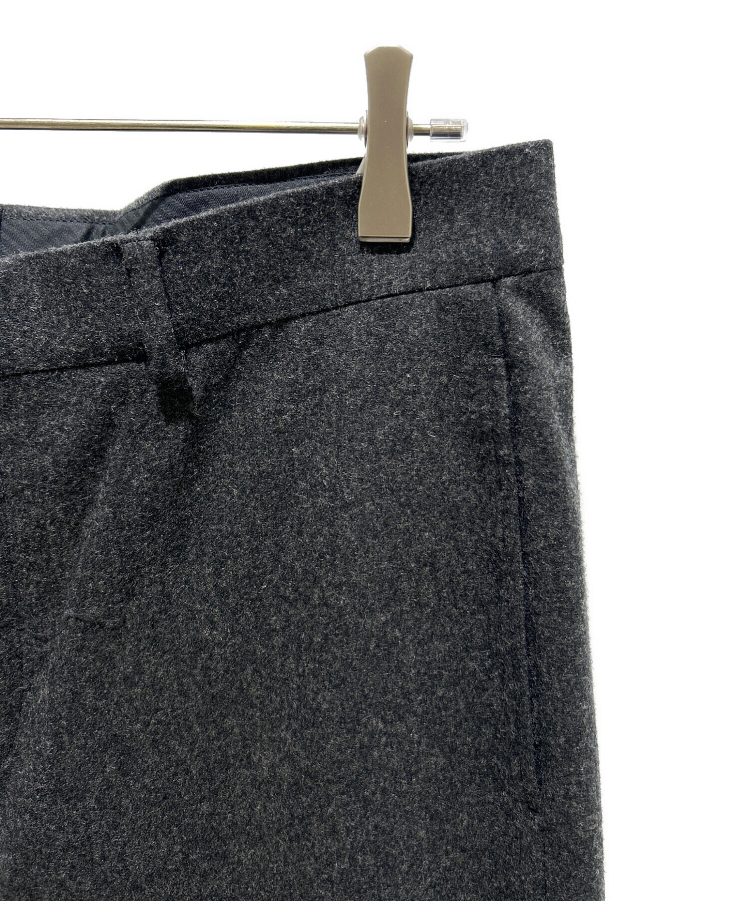 中古・古着通販】HERMES (エルメス) ウールスラックス ブラック サイズ