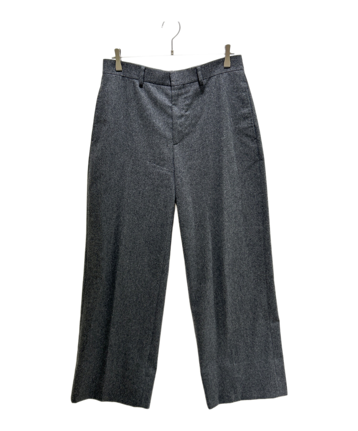 T107★HERMES パンツ52 グレー ウール100% エルメス スラックス T107☆HERMES パンツ52 グレー ウール100% エルメス スラックス