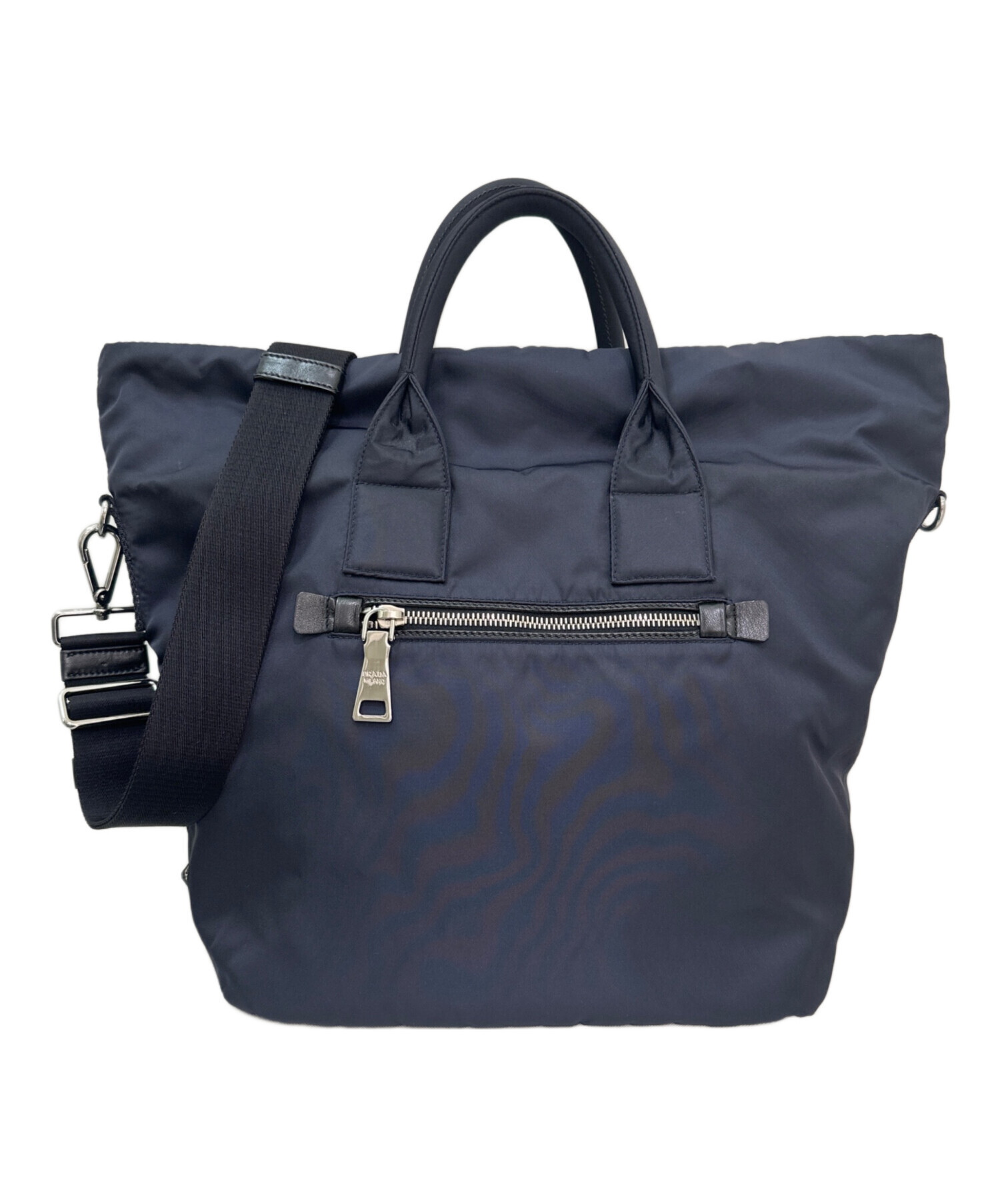 中古・古着通販】PRADA (プラダ) テスートダブル ネイビー×ブラック