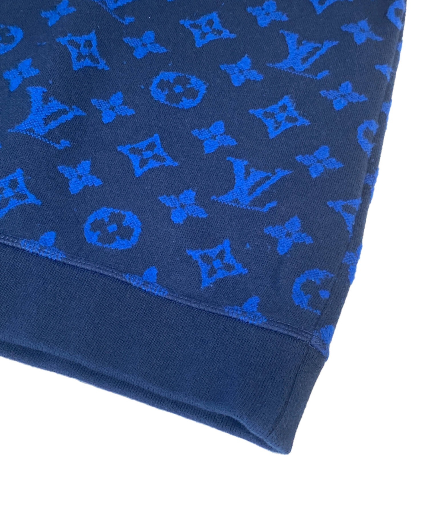 LOUIS VUITTON - 【希少】ネイビー　ルイヴィトン　モノグラムジャガードスウェット 中古・古着通販】LOUIS VUITTON (ルイ ヴィトン) モノグラムジャガード